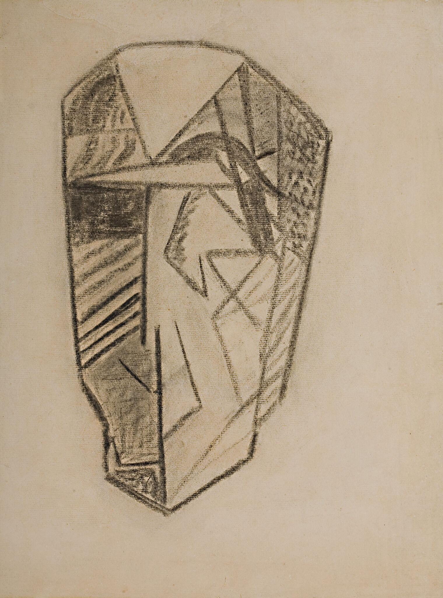Кристалл (Автопортрет), Mikhail Matiushin, 1914-1919