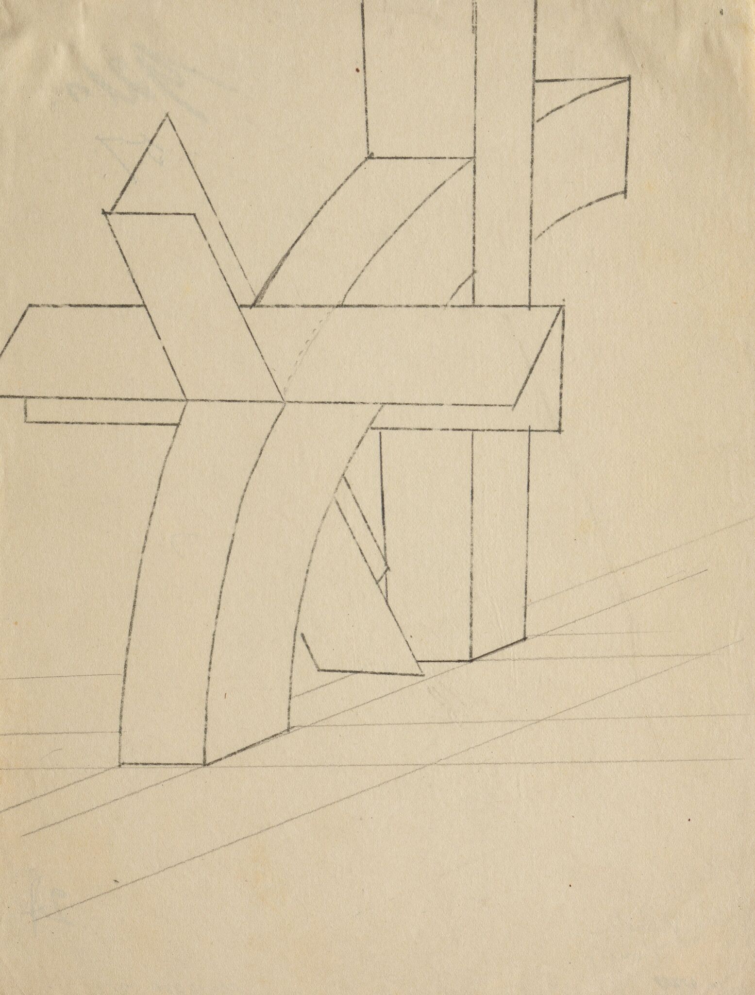 Пространственная конструкция, Liubov Popova, 1921