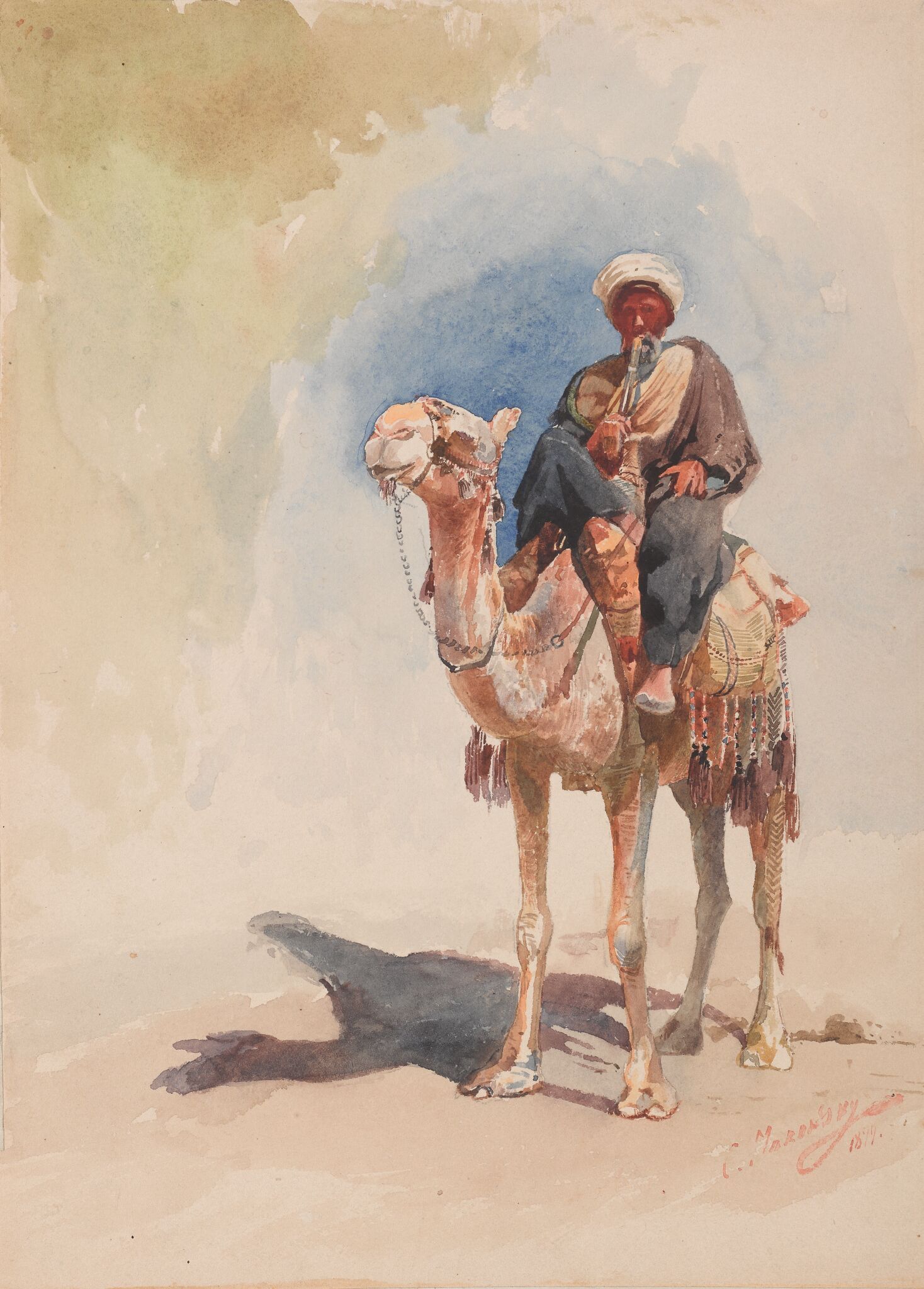 Араб на верблюде, Konstantin Makovsky, 1877