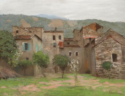 Вид в окрестностях Бордигеры в Италии