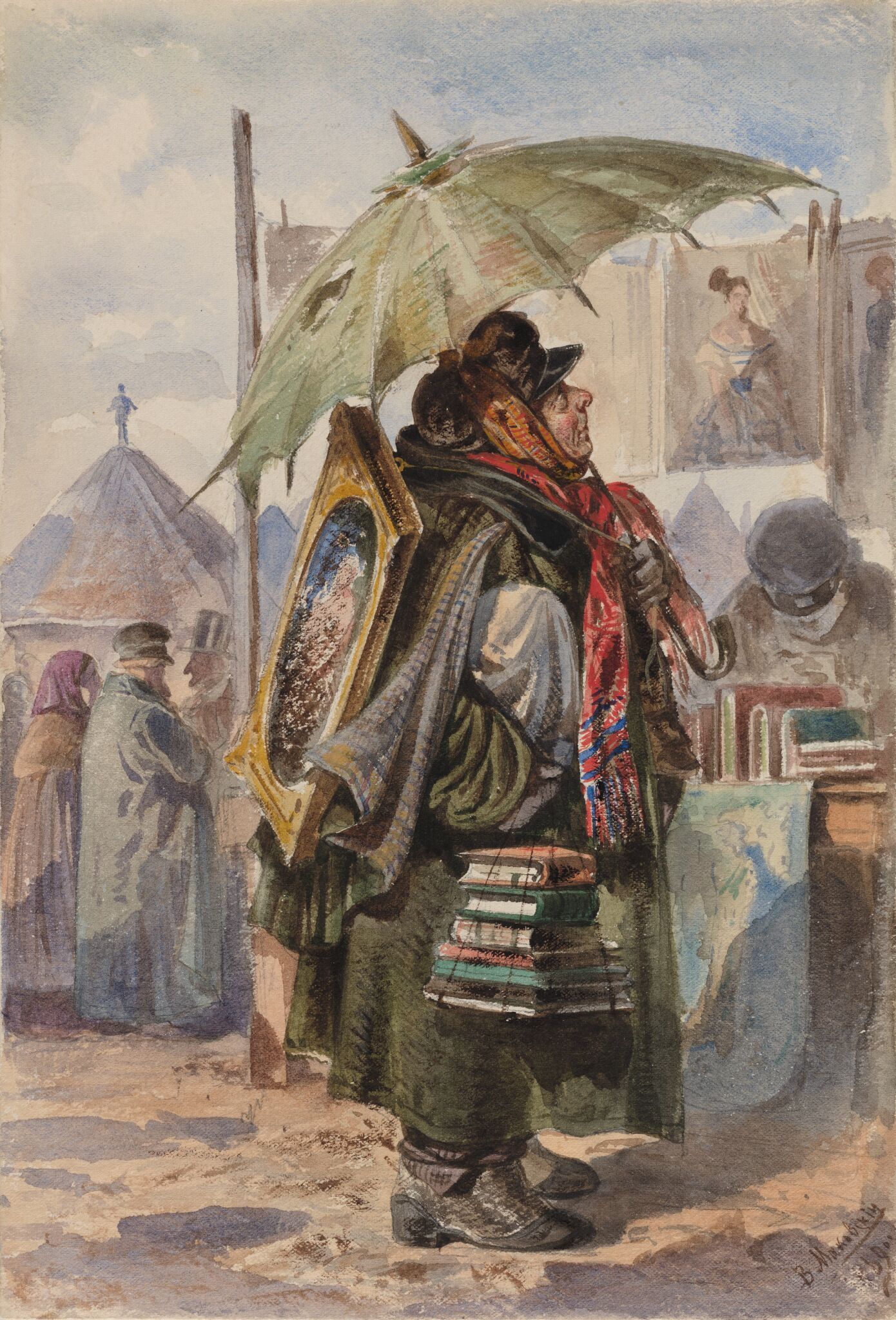 Собиратель картин и рисунков, Vladimir Makovsky, 1869