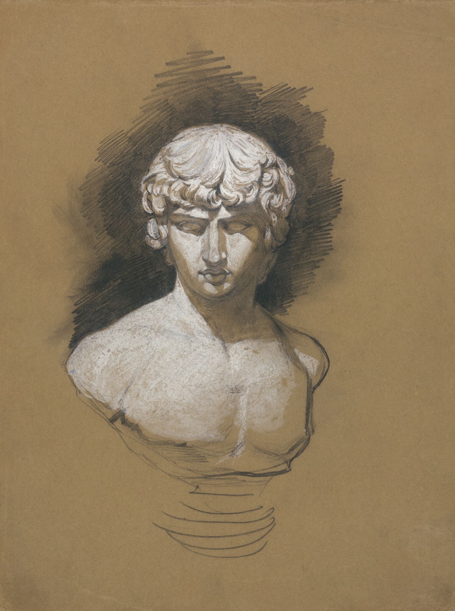 Бюст Антиноя, Ivan Kramskoi, mid-1850s