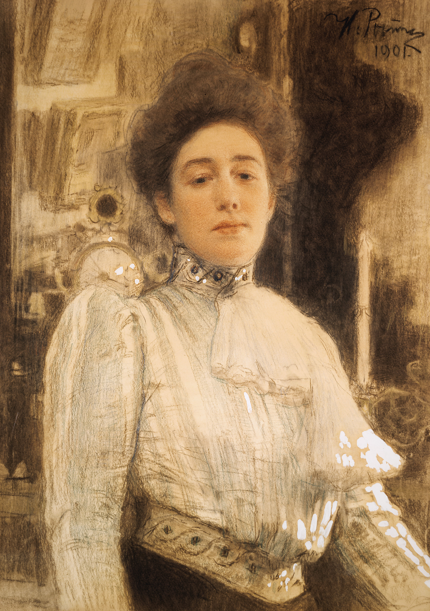Портрет А.П. Боткиной, Ilya Repin, 1901