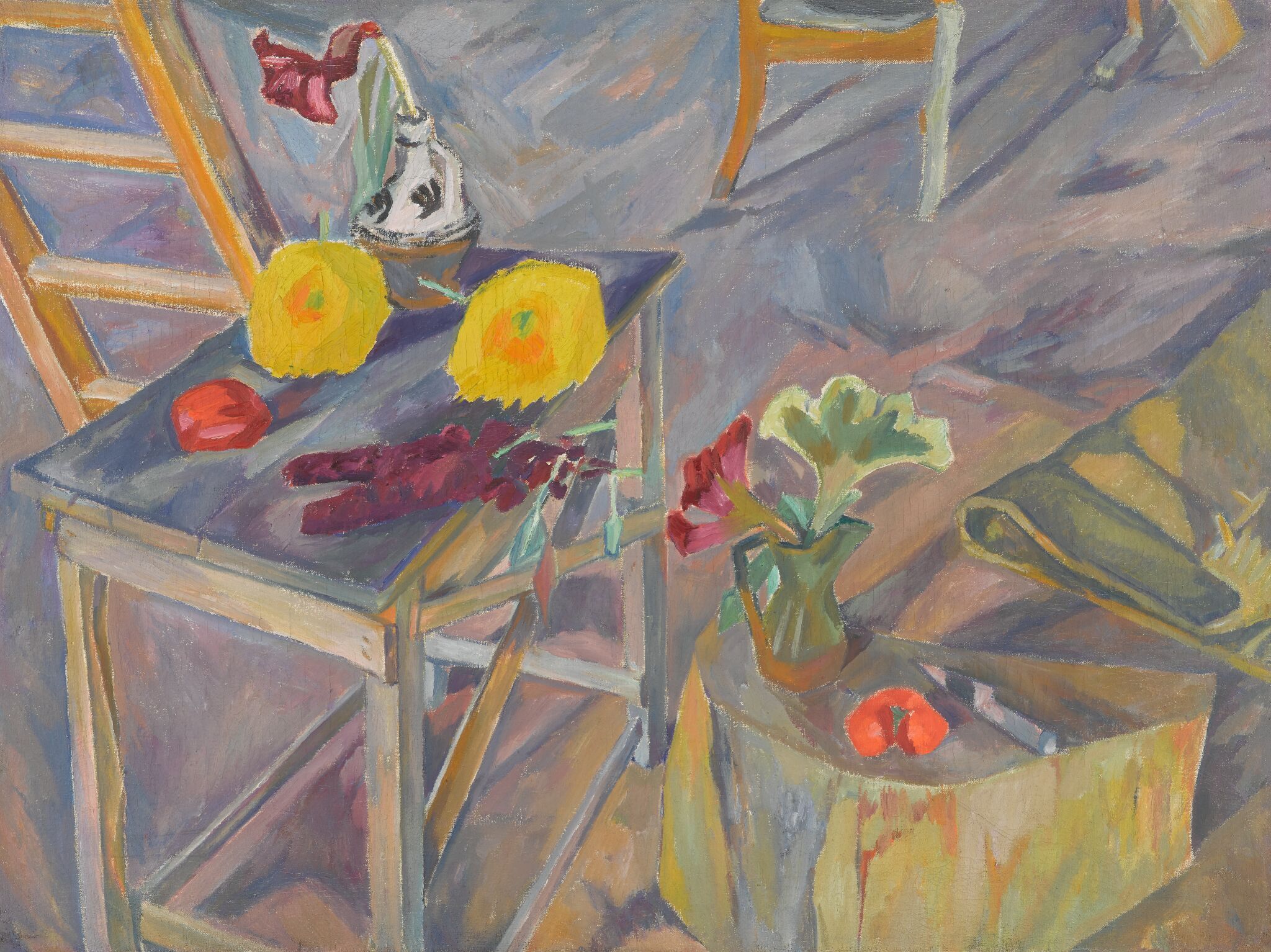 Натюрморт с колодой, Mikhail Larionov, 1909