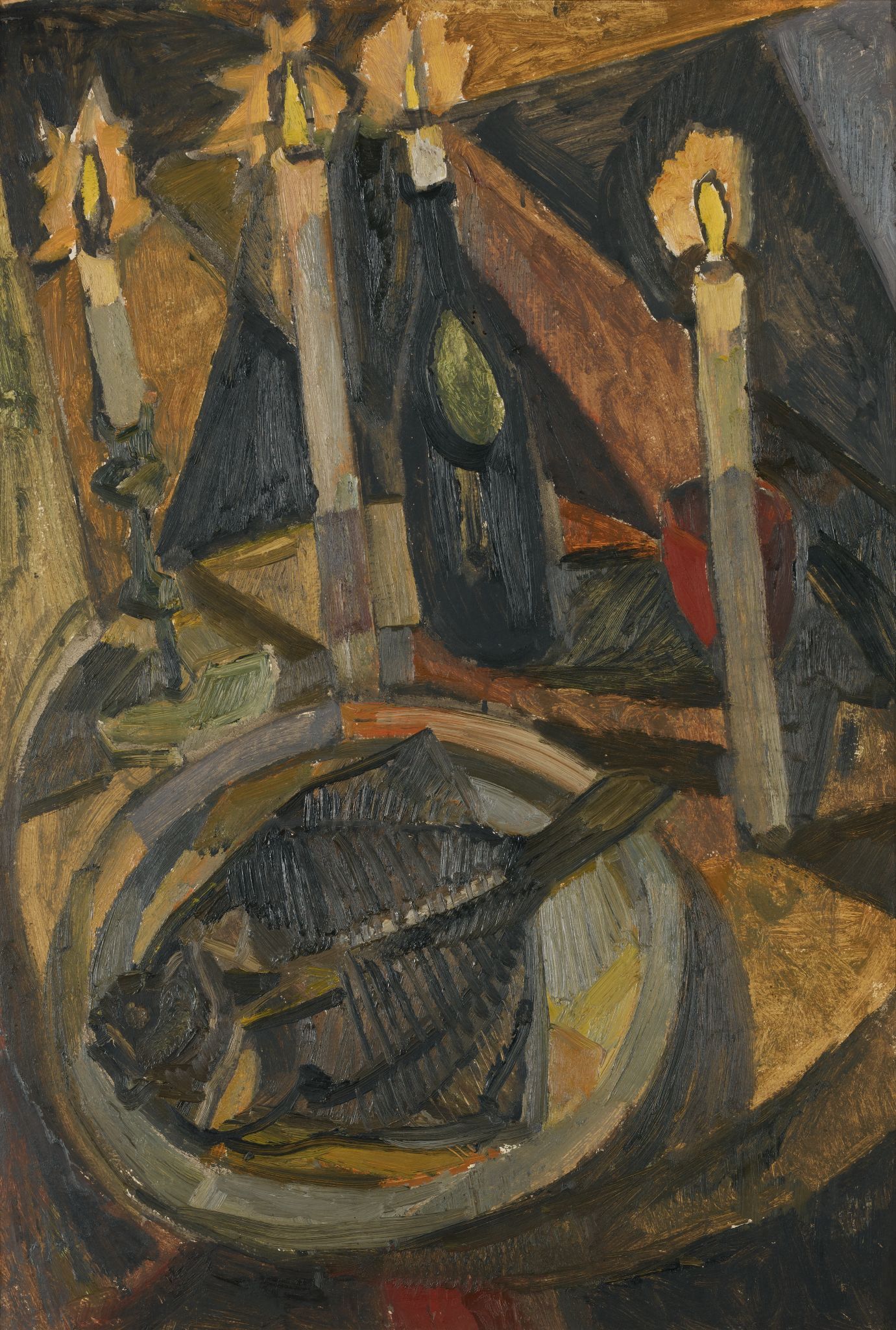 Свечи и рыба, Viktor Elkonin, 1966