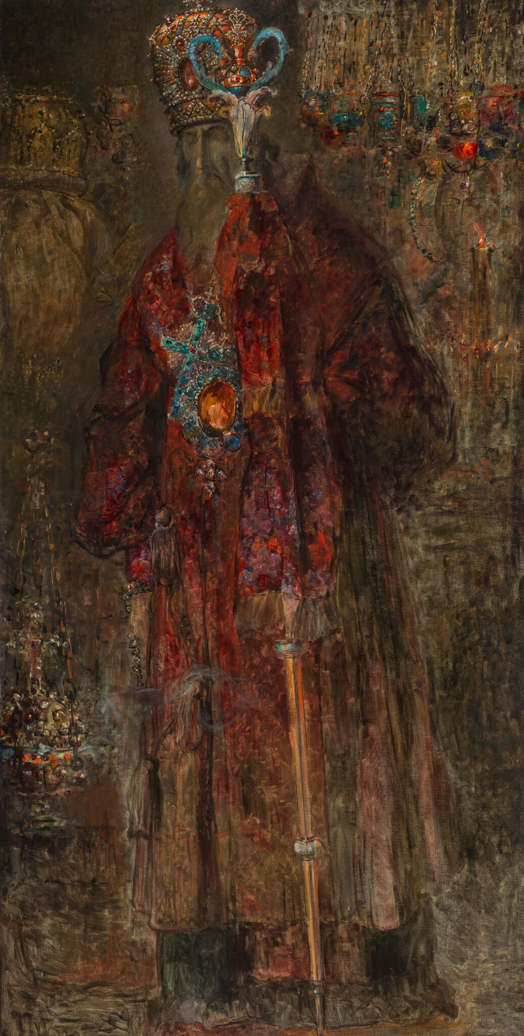 Архиепископ Владимир (Соколовский). Этюд, Pavel Korin, 1931