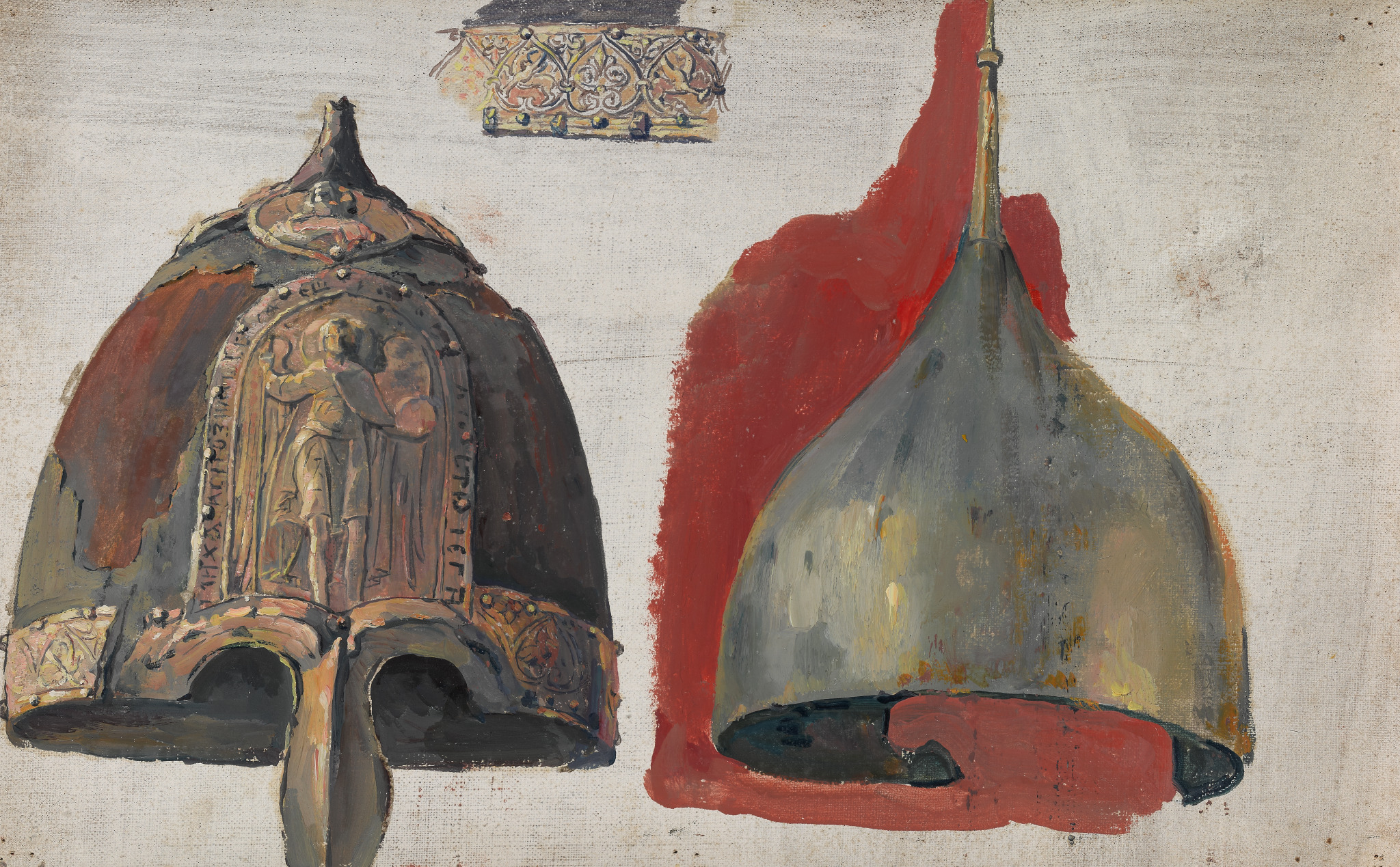 Два шлема, Pavel Korin, 1942