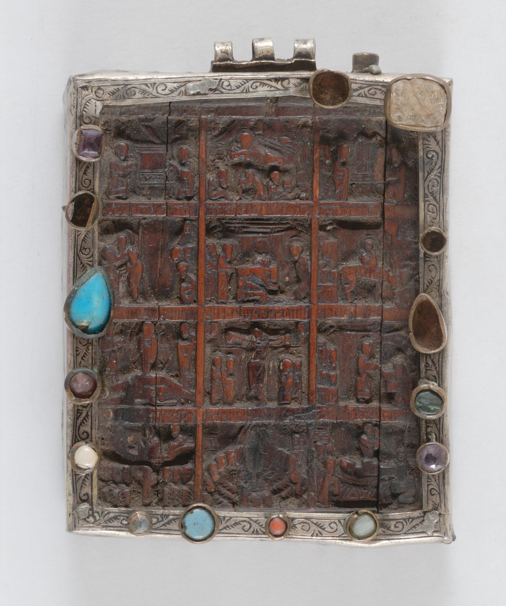 Праздники. Икона наперсная, second half of the 17th century
