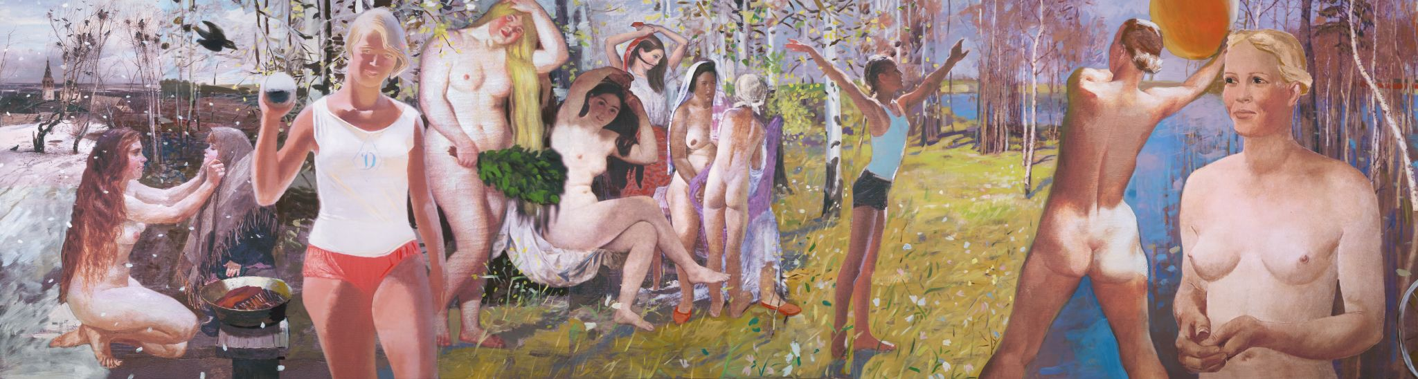 «Времена года русской живописи». Полиптих «Весна», Aleksandr Vinogradov, 2007
