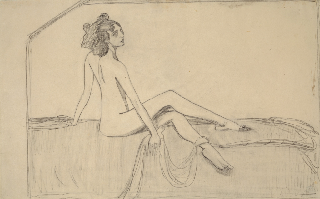 Танцовщица Ида Рубинштейн.  Эскиз портрета (1910, ГРМ)