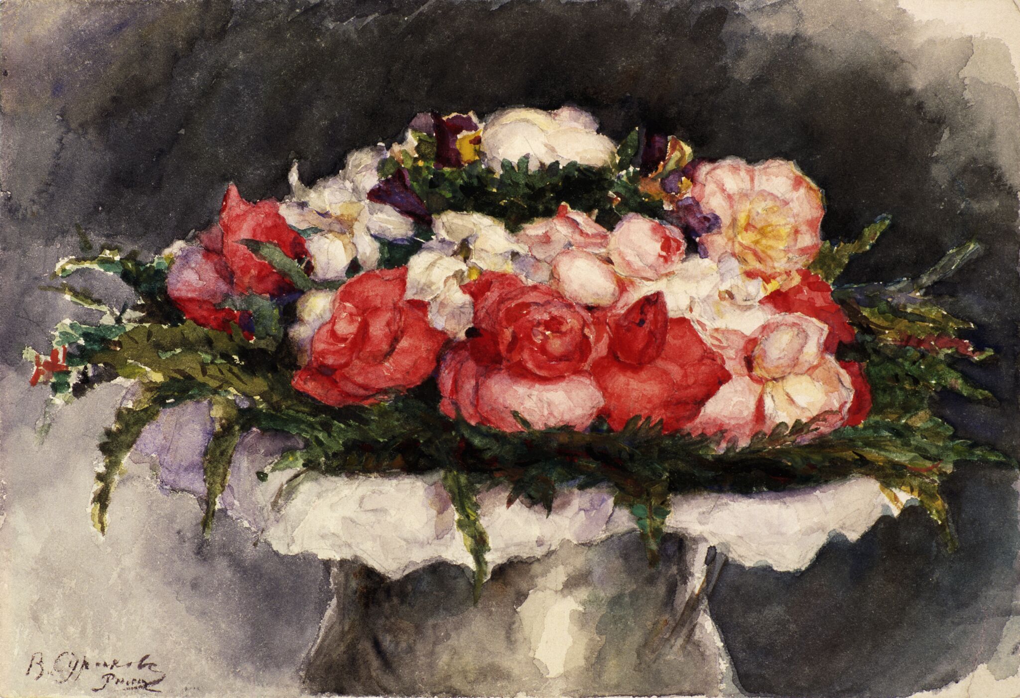 Букет, Vasily Surikov, 1884
