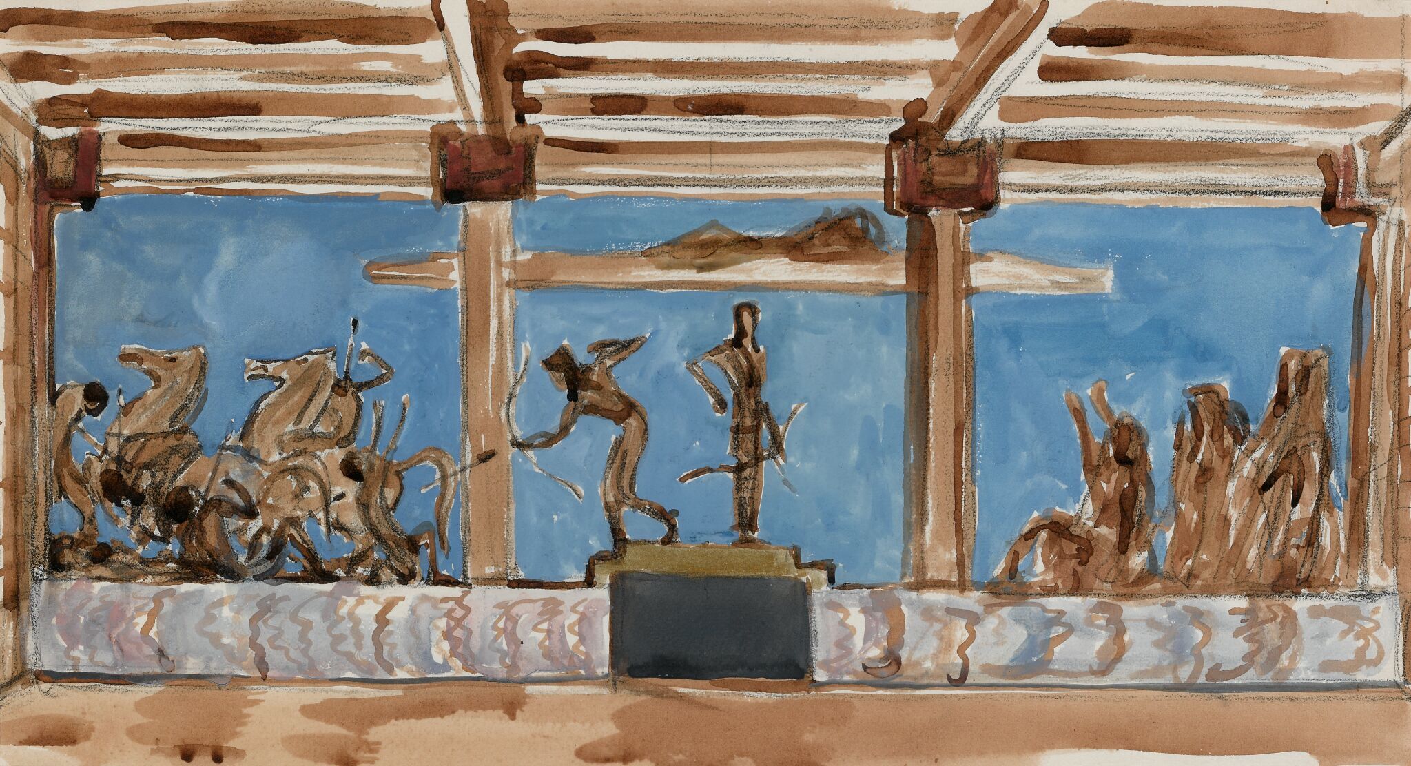 Диана и Актеон, Valentin Serov, 1911