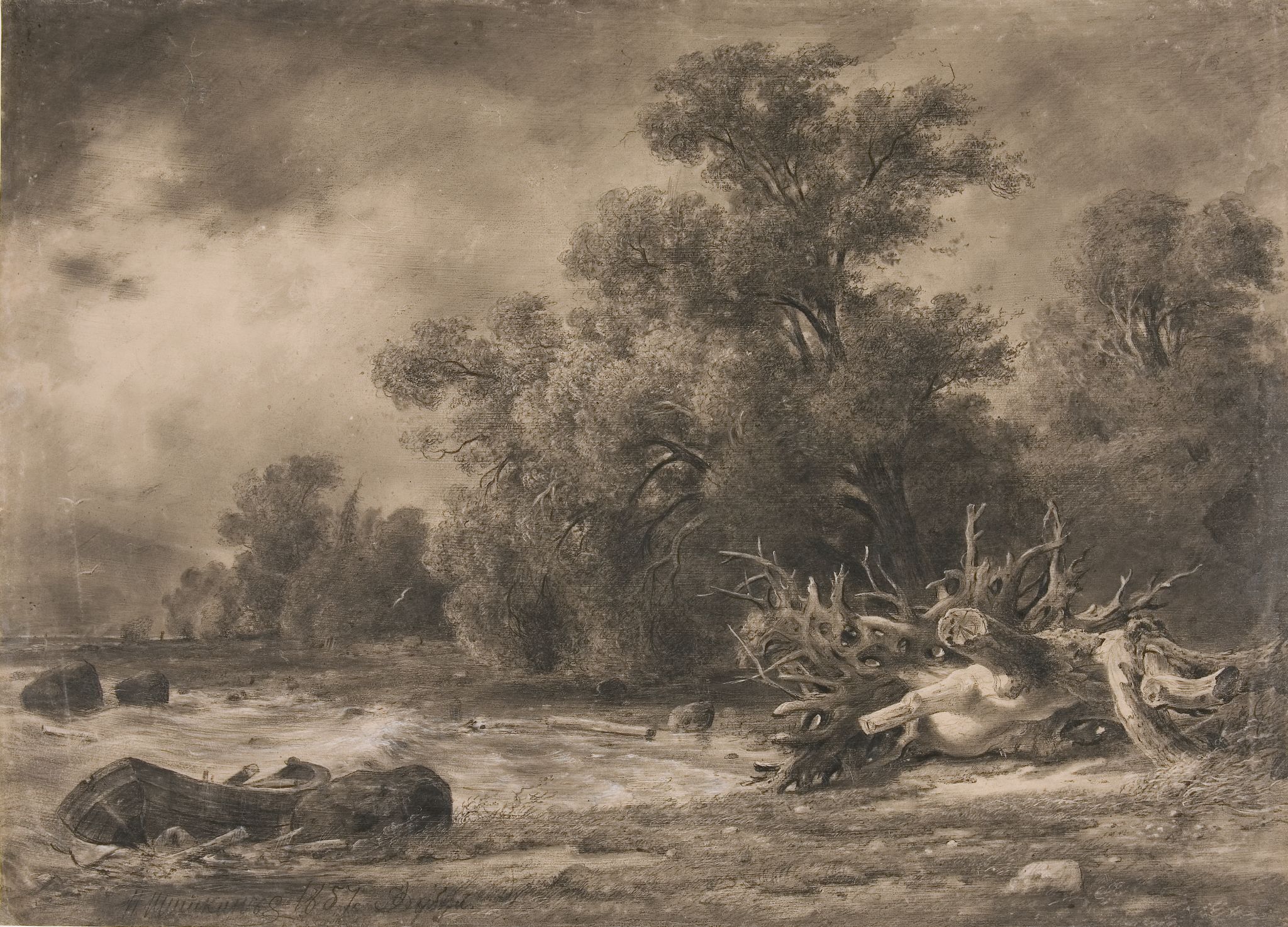 Дубки под Сестрорецком, Ivan Shishkin, 1857