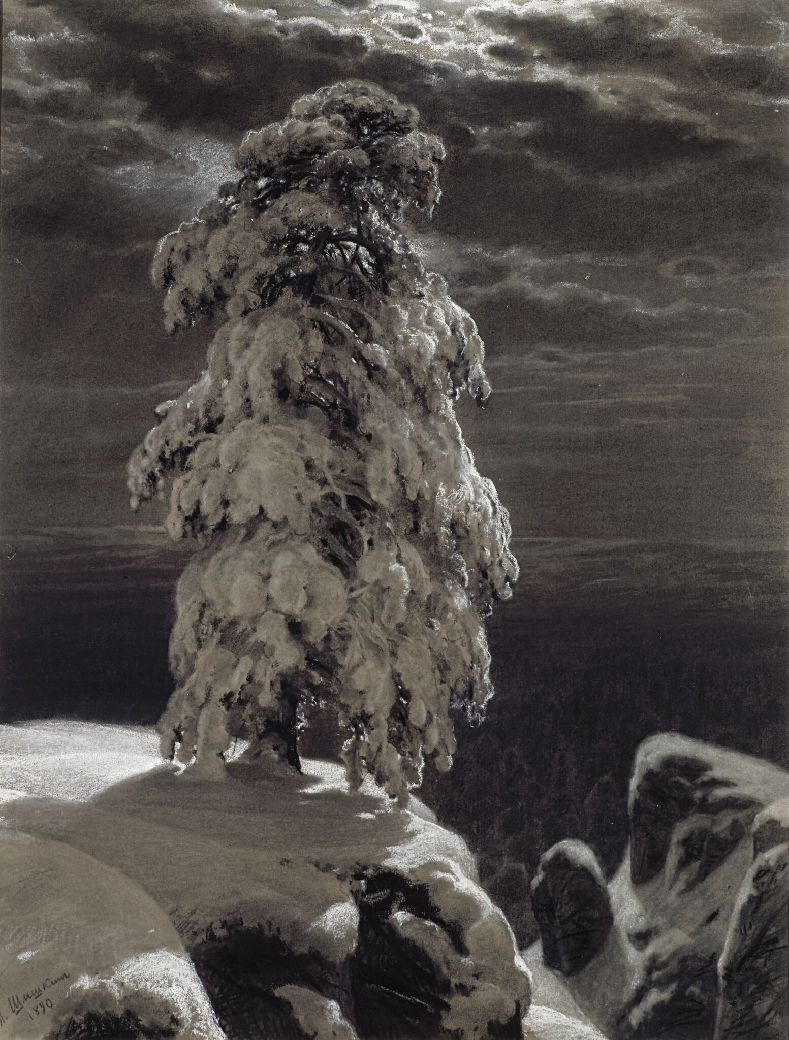 «На севере диком...», Ivan Shishkin, 1890