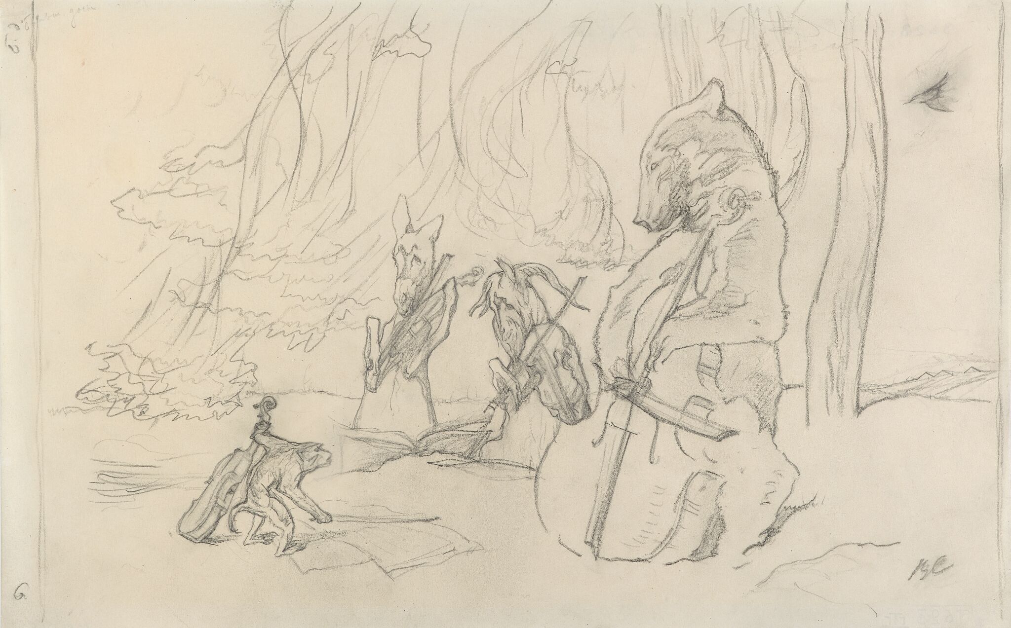 «Квартет», Valentin Serov, 1895–1911