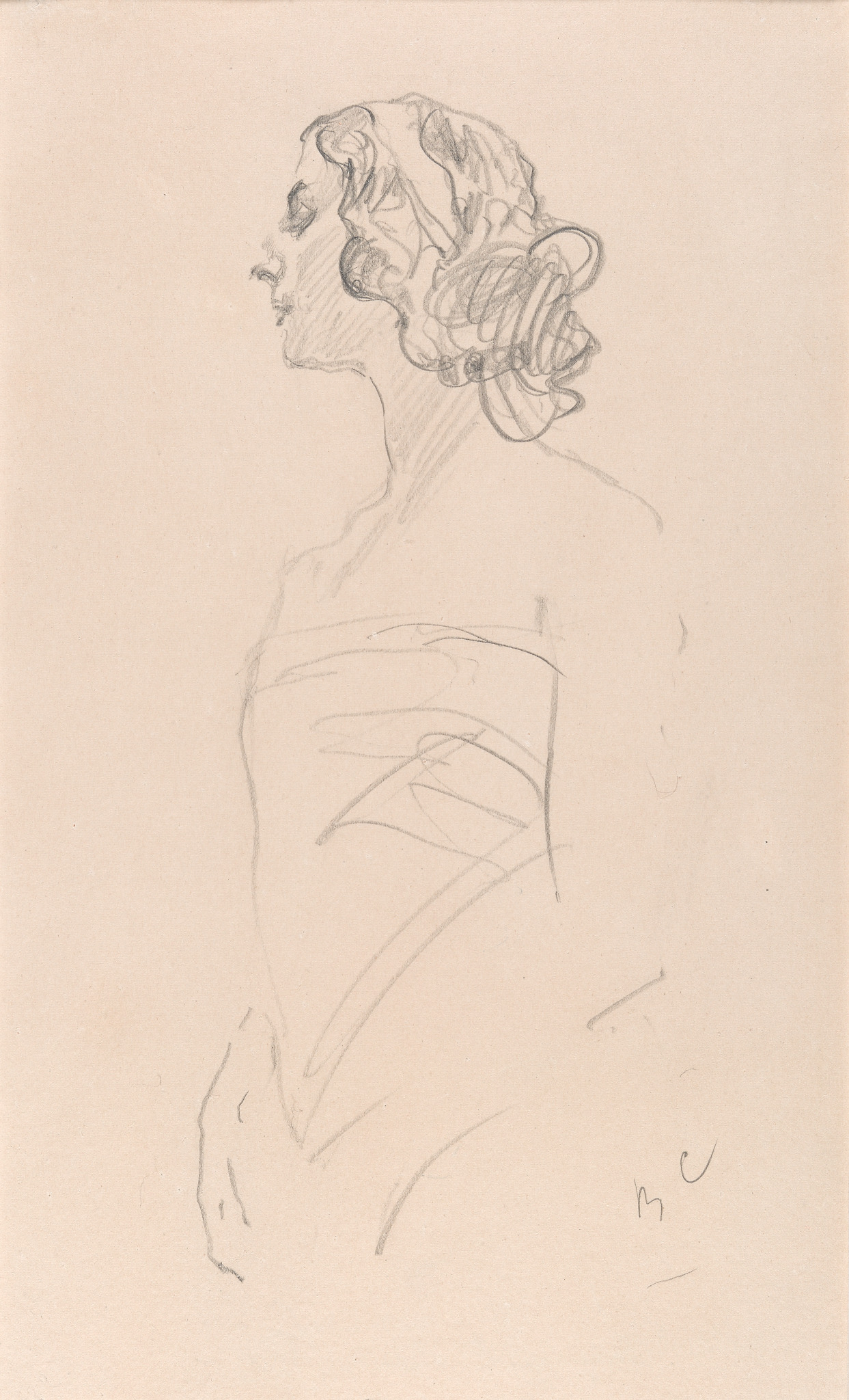 Портрет А.П.Павловой, Valentin Serov, 1909