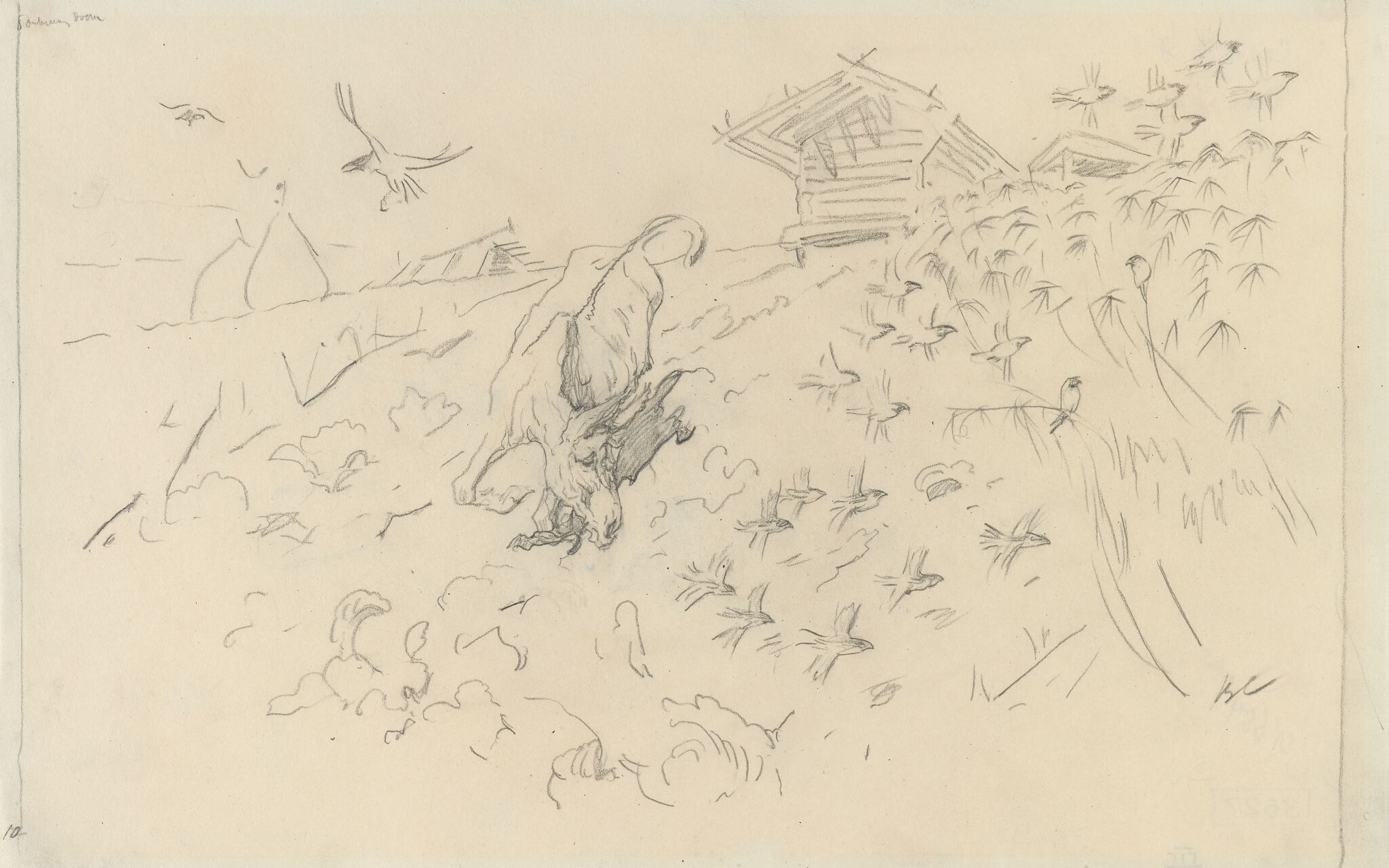 «Осел и мужик», Valentin Serov, 1895–1911