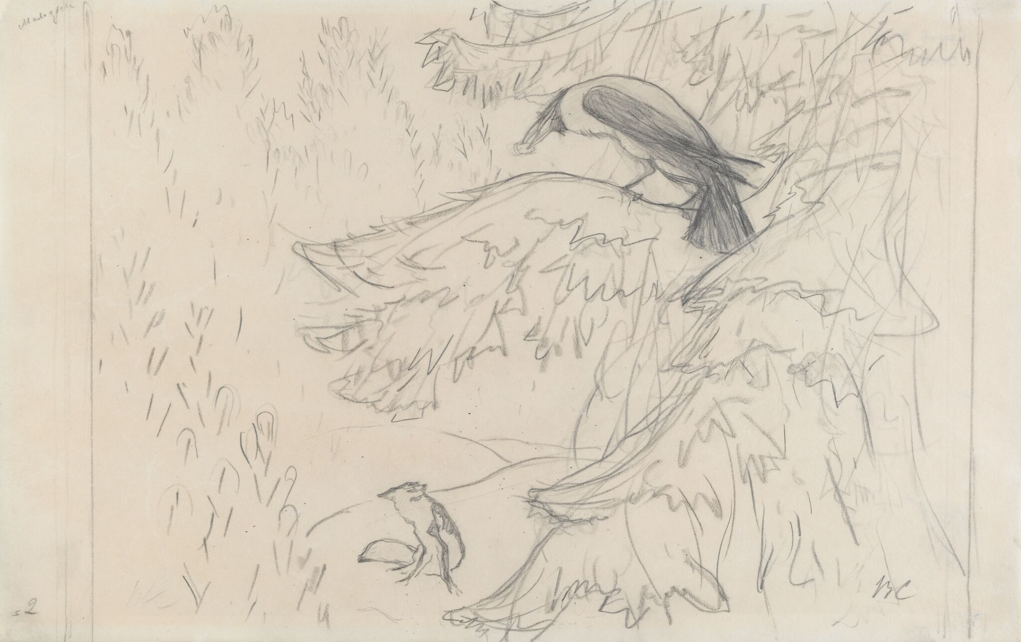 «Ворона и лисица», Valentin Serov, 1895–1911