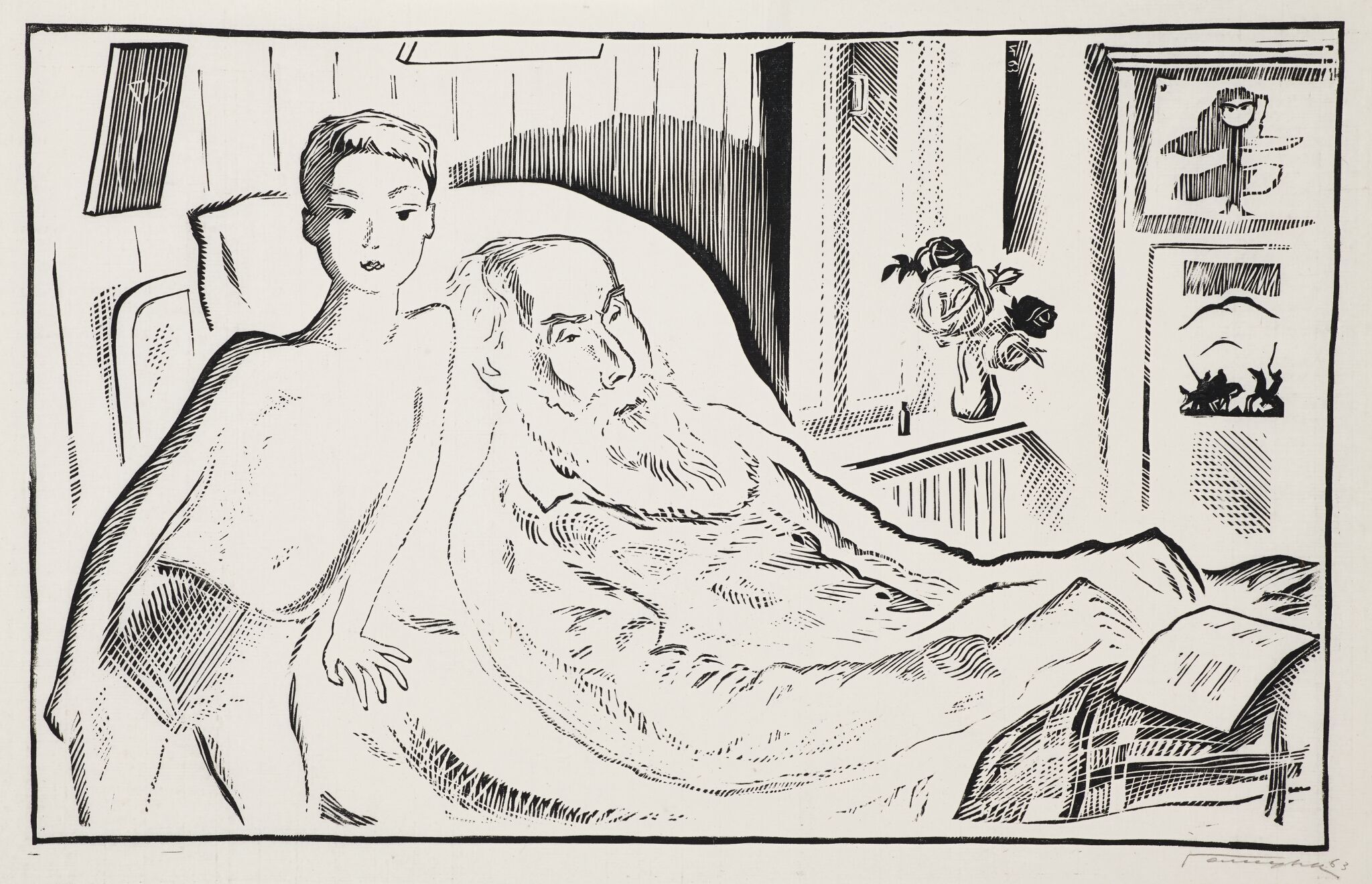 Утром у Фаворского, Illarion Vladimirovich Golitsyn, 1963