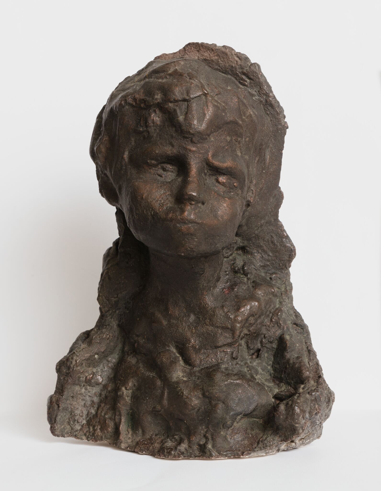 Голова девочки. Этюд, Anna Golubkina, 1899