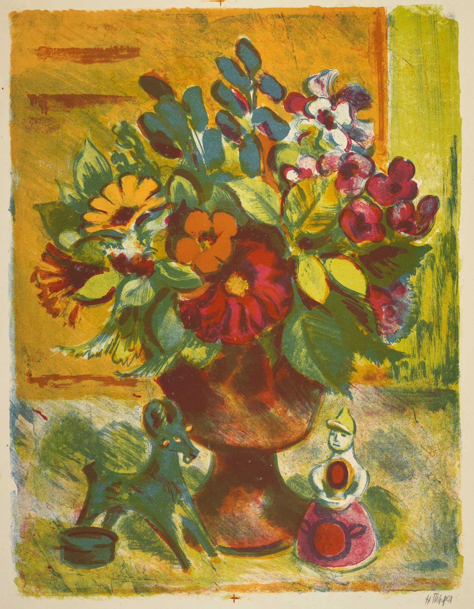 Натюрморт с филимоновской игрушкой, Nikolay Tyrsa, 1939
