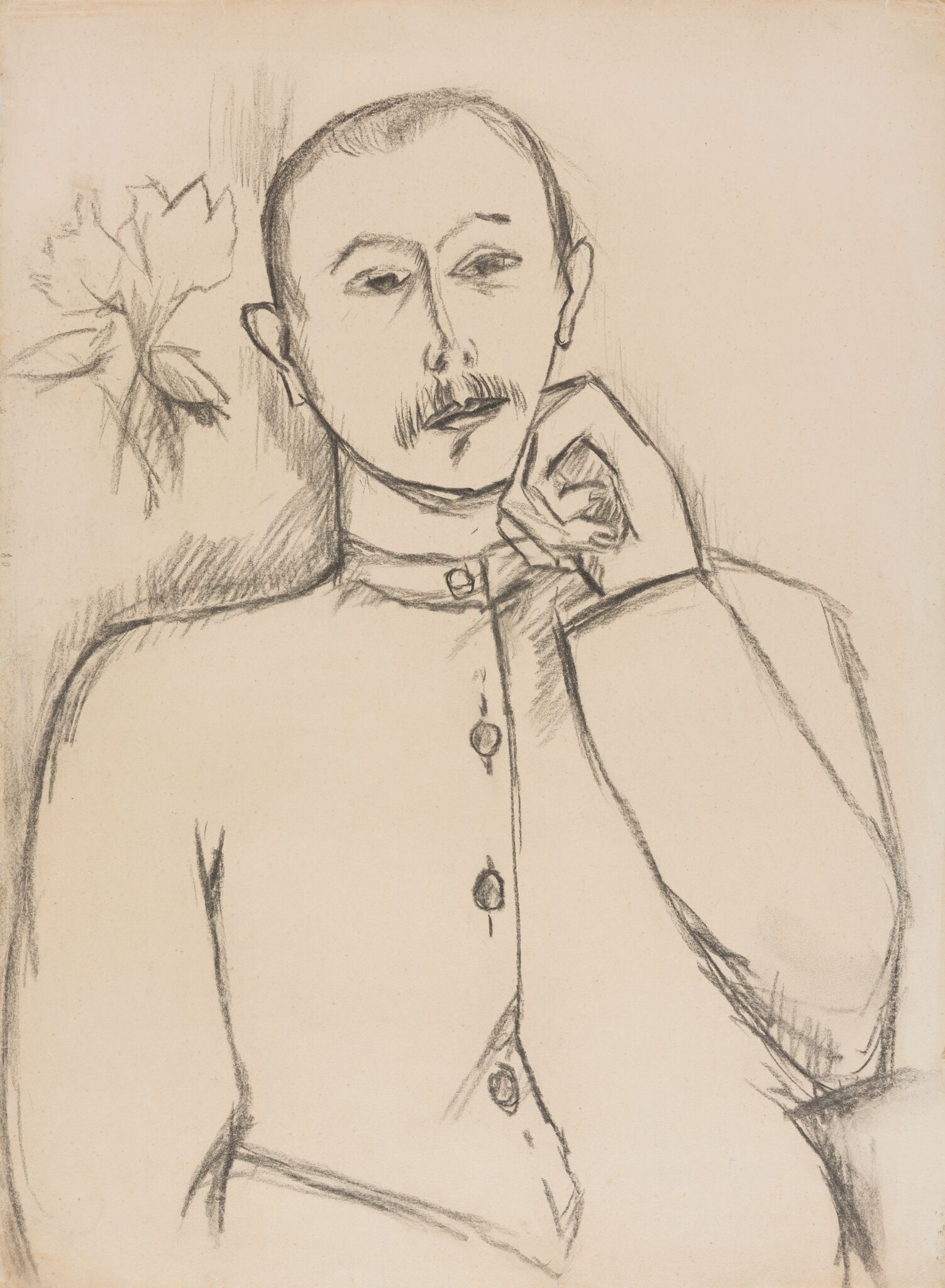 Автопортрет, Mikhail Larionov, 1911