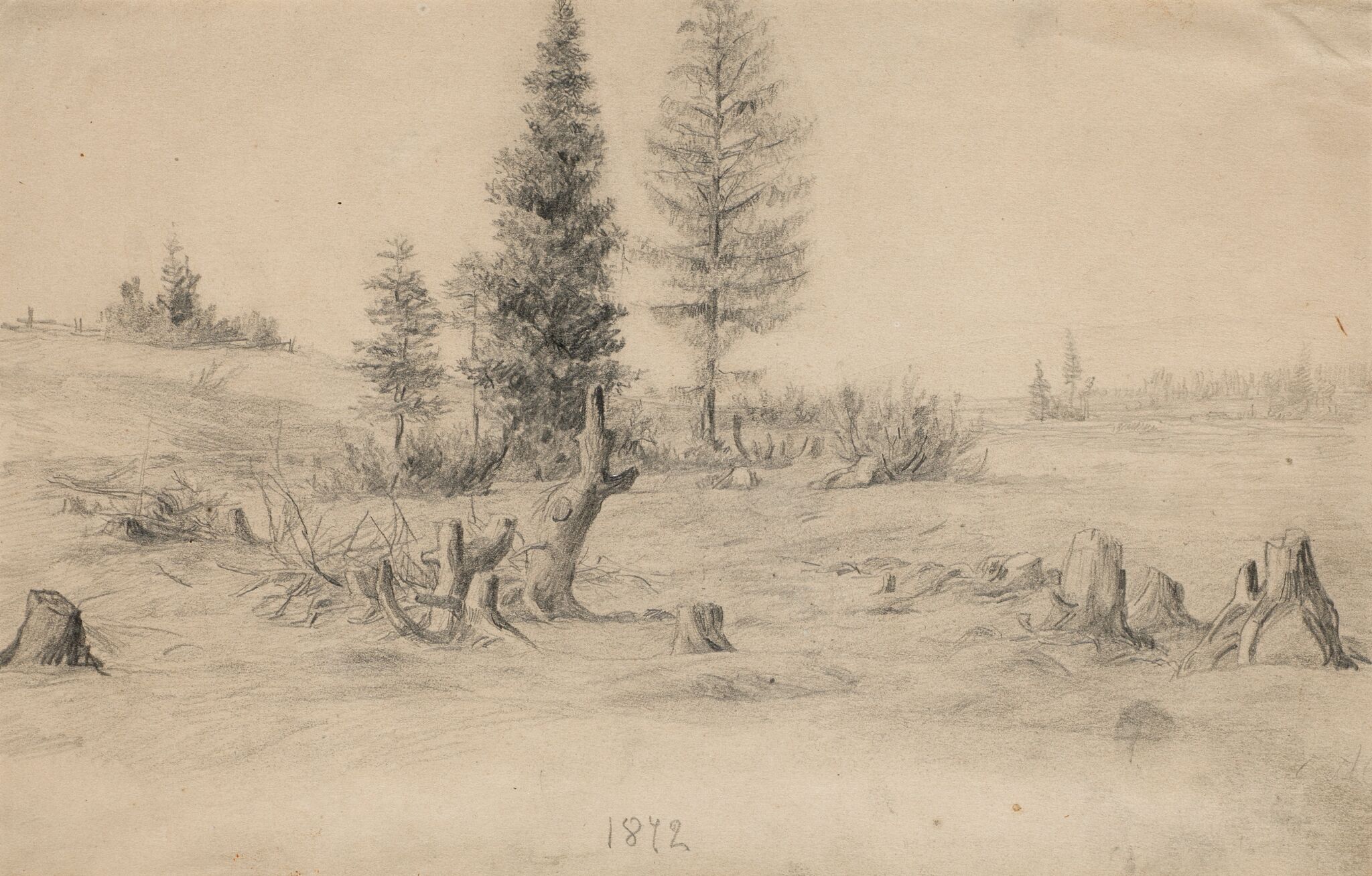 Пейзаж, Apollinary Vasnetsov, 1872