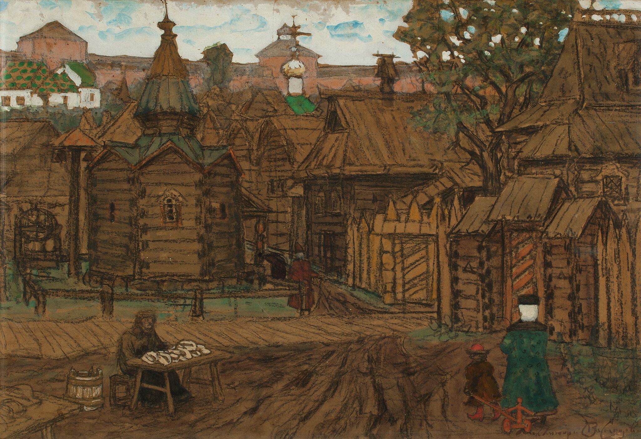 Пригороды Москвы, Apollinary Vasnetsov, 1908-1909