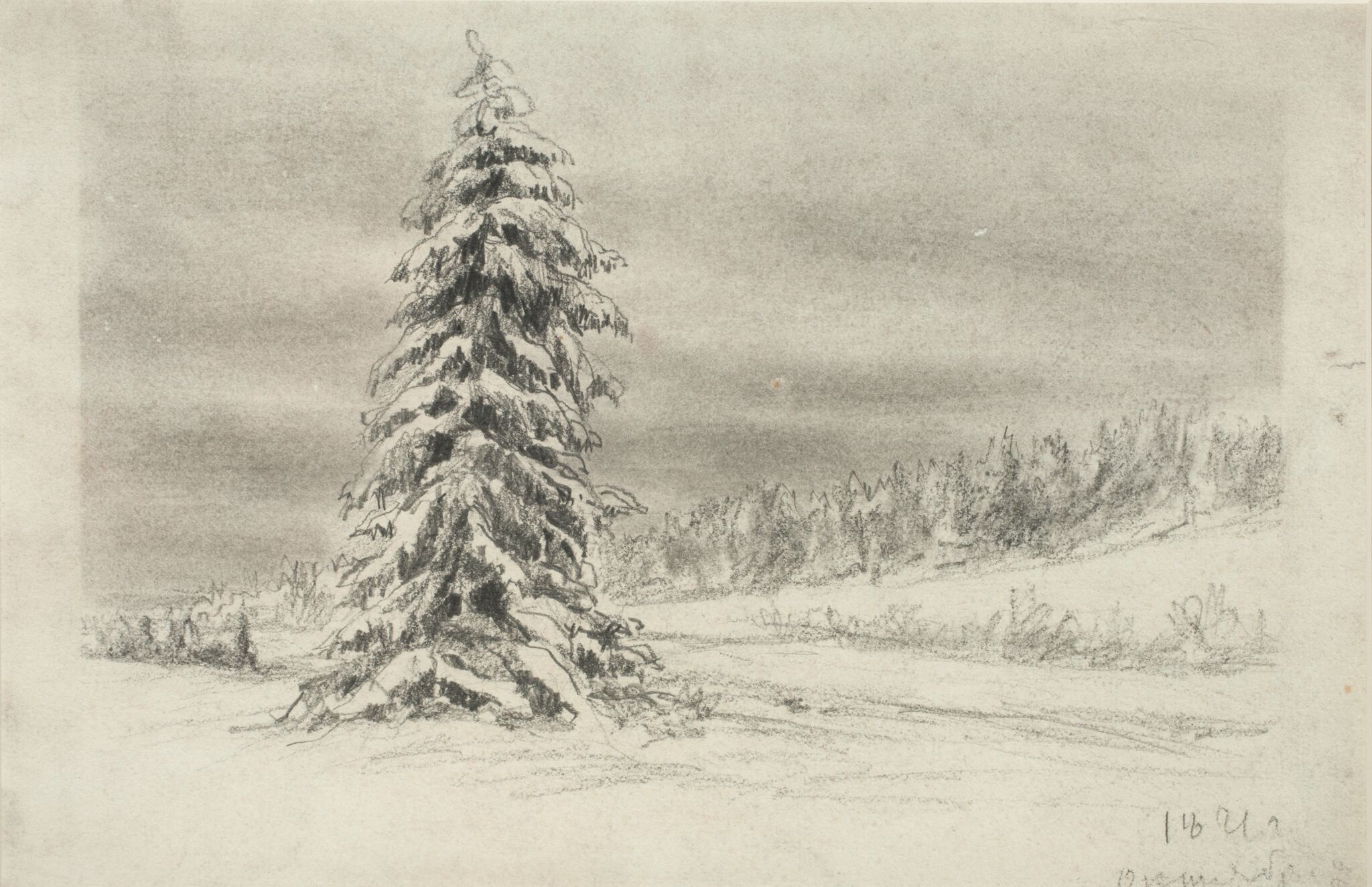 Зима. Октябрь, Apollinary Vasnetsov, 1871