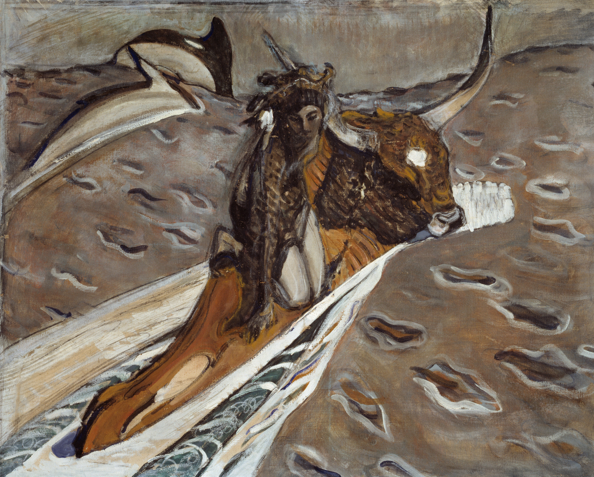 Похищение Европы. Вариант картины, Valentin Serov, 1910