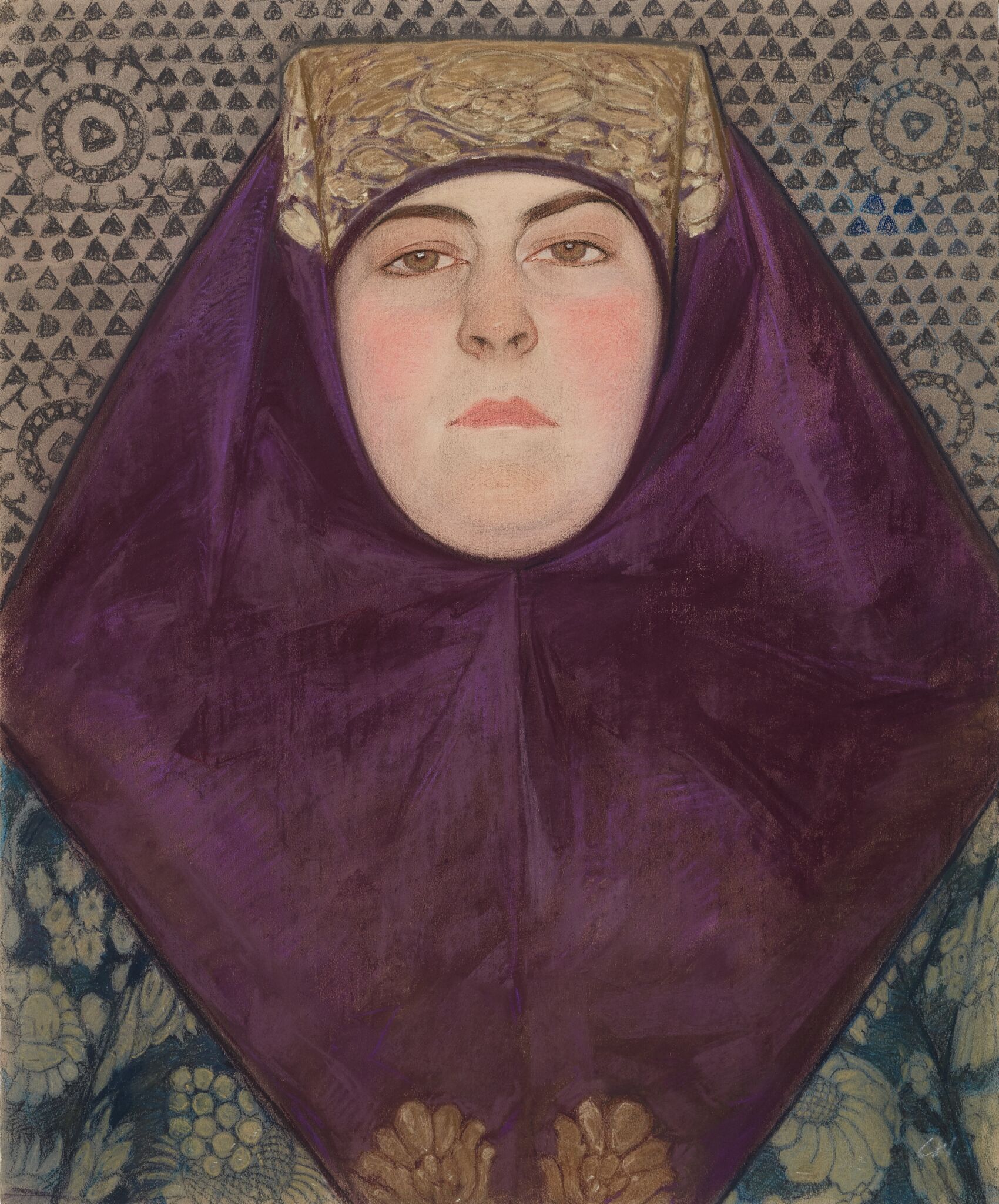 Портрет В.В. Алексеевой, Nikolay Andreyev, 1917