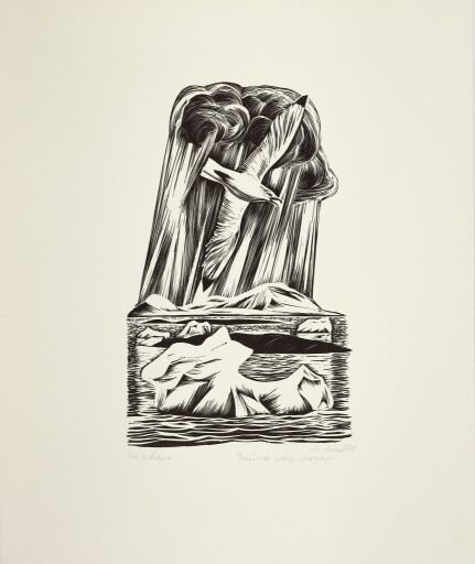 Чайка над морем. Иллюстрация к тридцать восьмой руне карело-финского эпоса «Калевала»