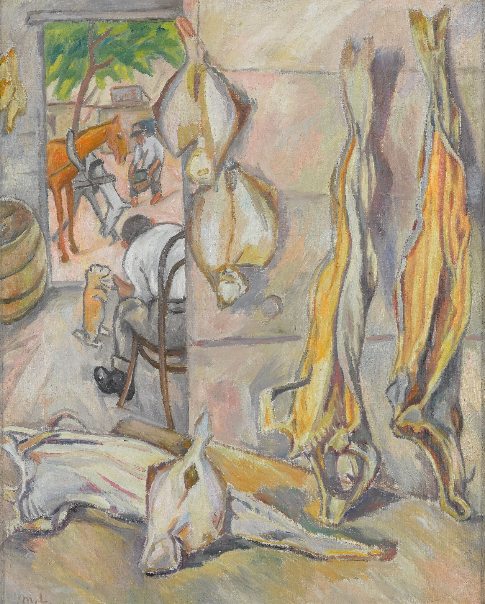 Рыбная лавка, Mikhail Larionov, 1909