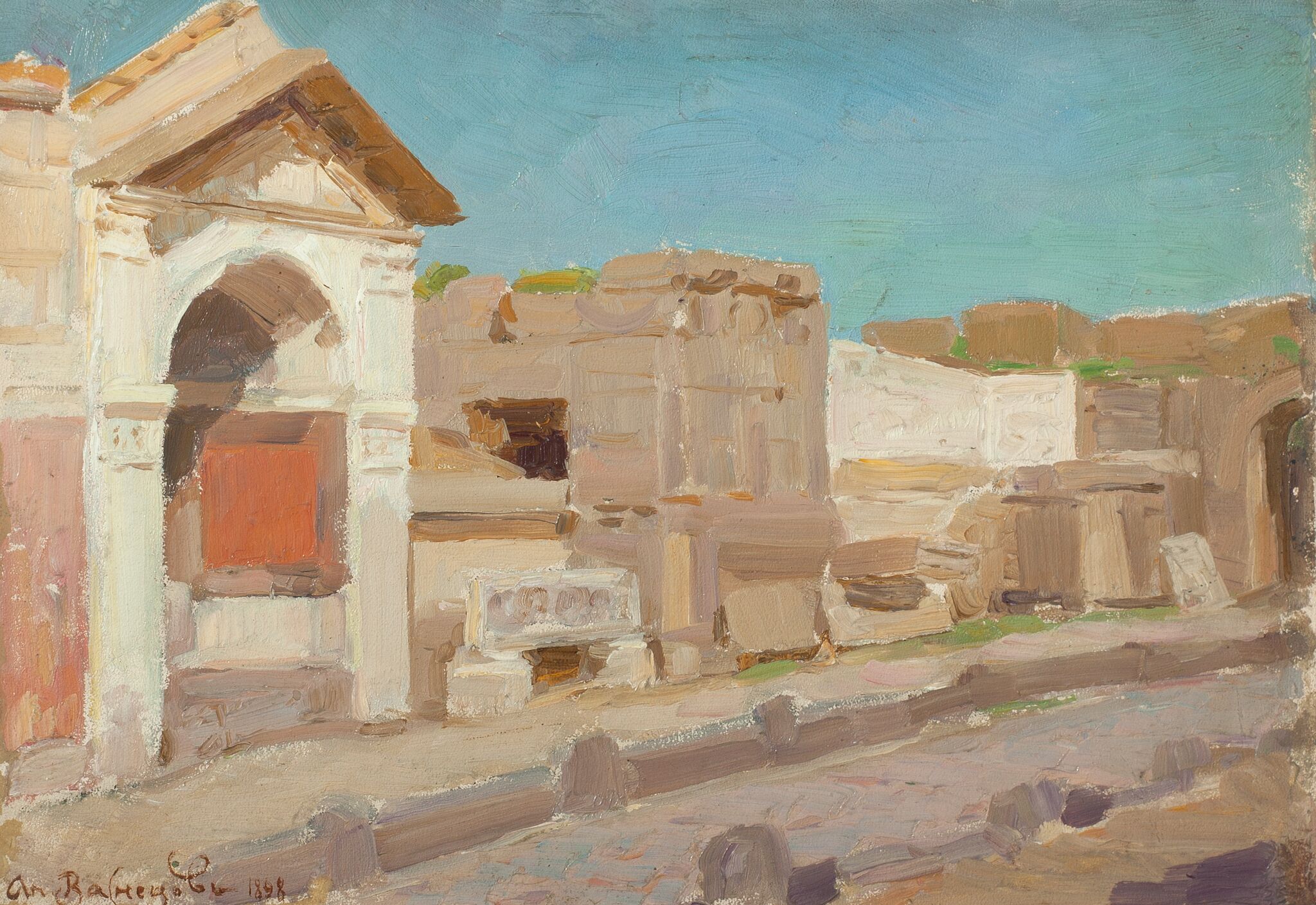 Улица мертвых (Улица гробниц), Apollinary Vasnetsov, 1898