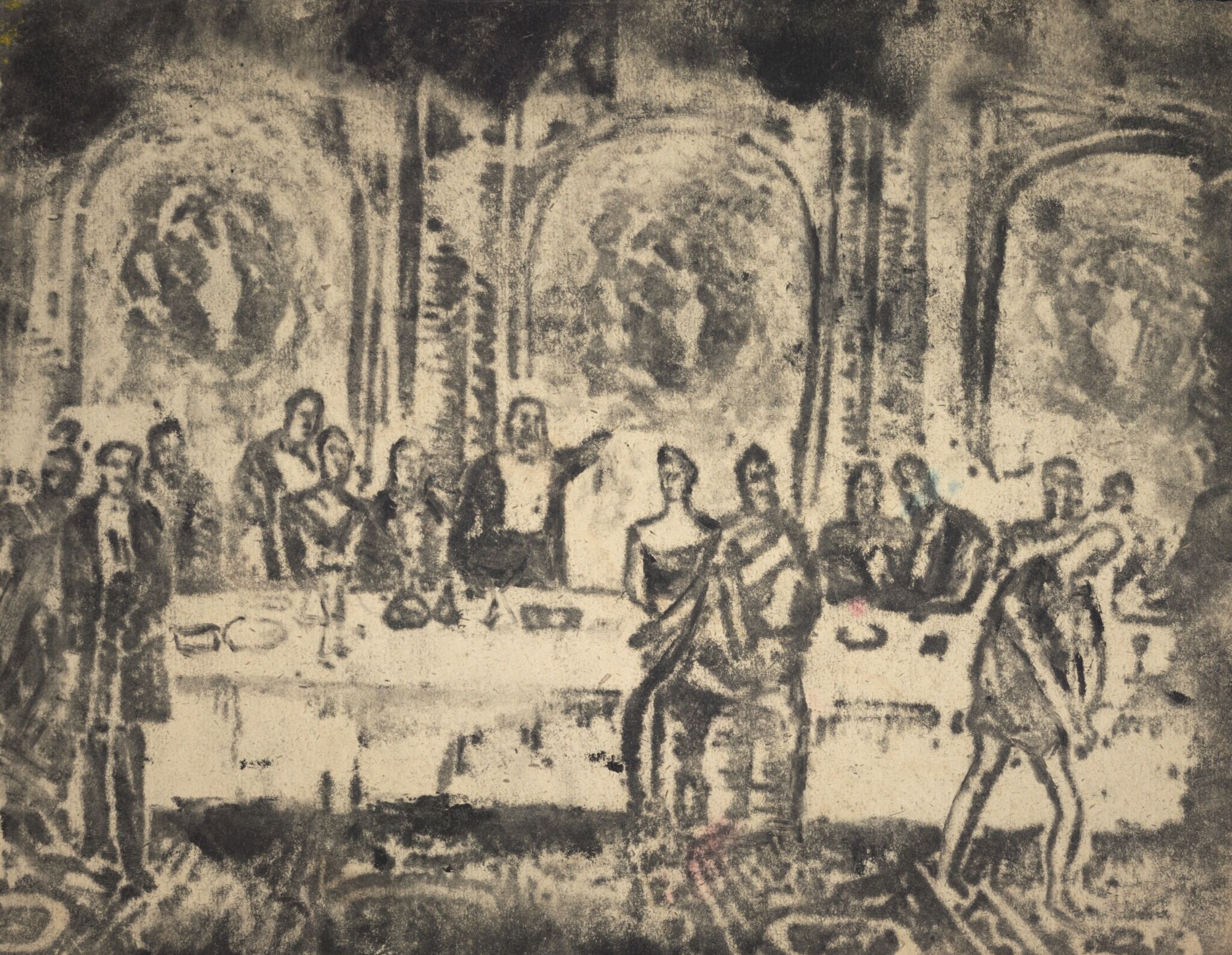 Притча о неимеющем брачной одежды, Sergey Romanovich, 1920