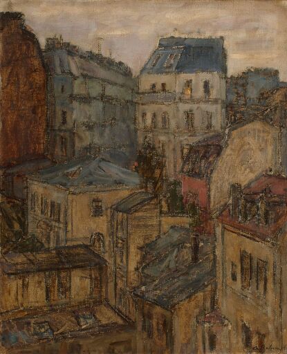 Парижская улица. Ущелье (Вид из окна мастерской)
