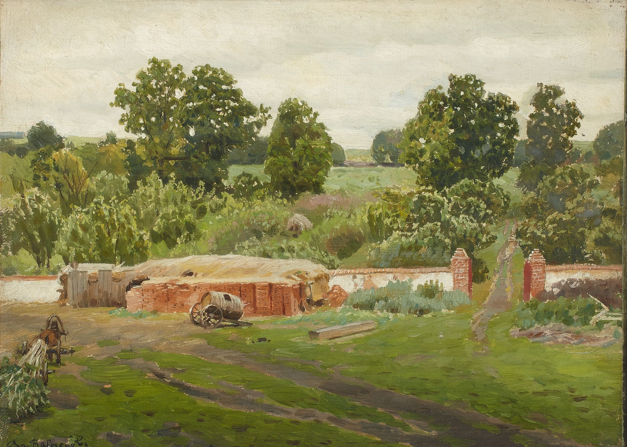 Серый день. Козловка, Apollinary Vasnetsov, 1891