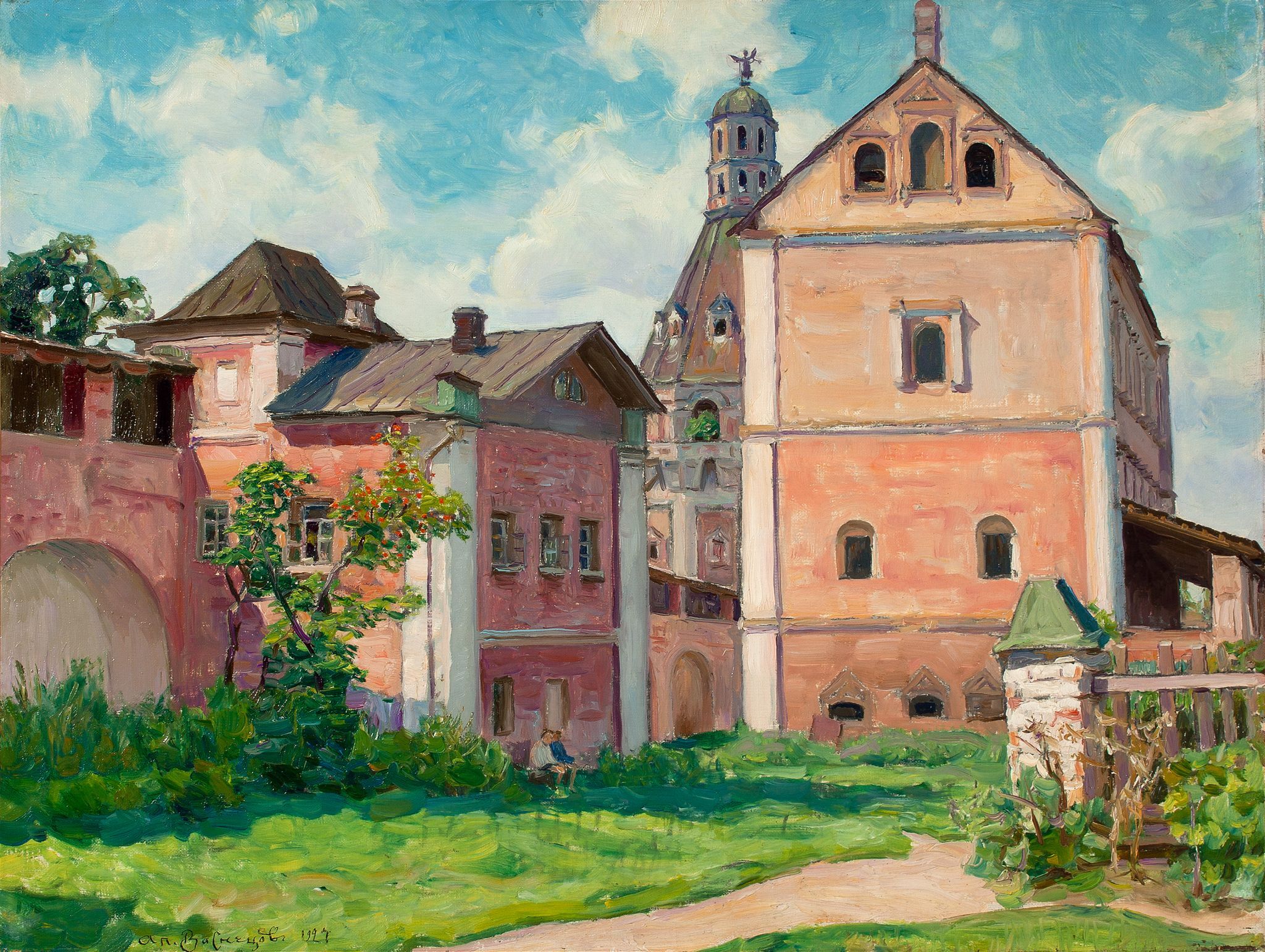 Башня Дуло и корпус Сушило. Симонов монастырь, Apollinary Vasnetsov, 1927