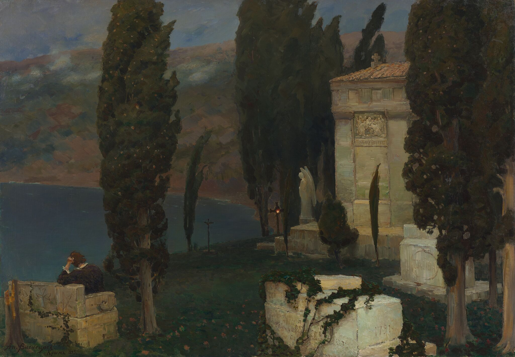 Элегия, Apollinary Vasnetsov, 1893