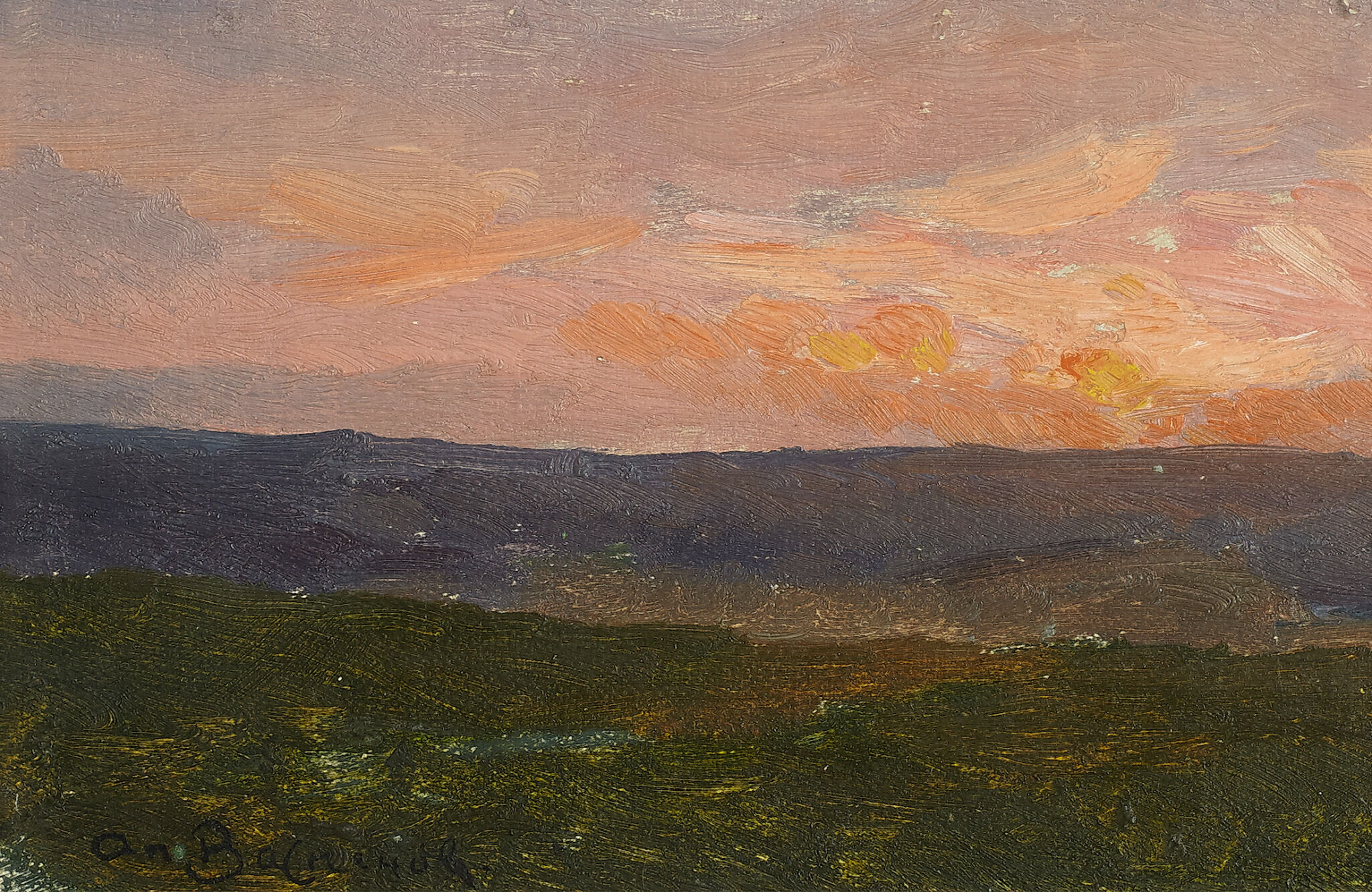 Закат. Шурма, Apollinary Vasnetsov, 1890
