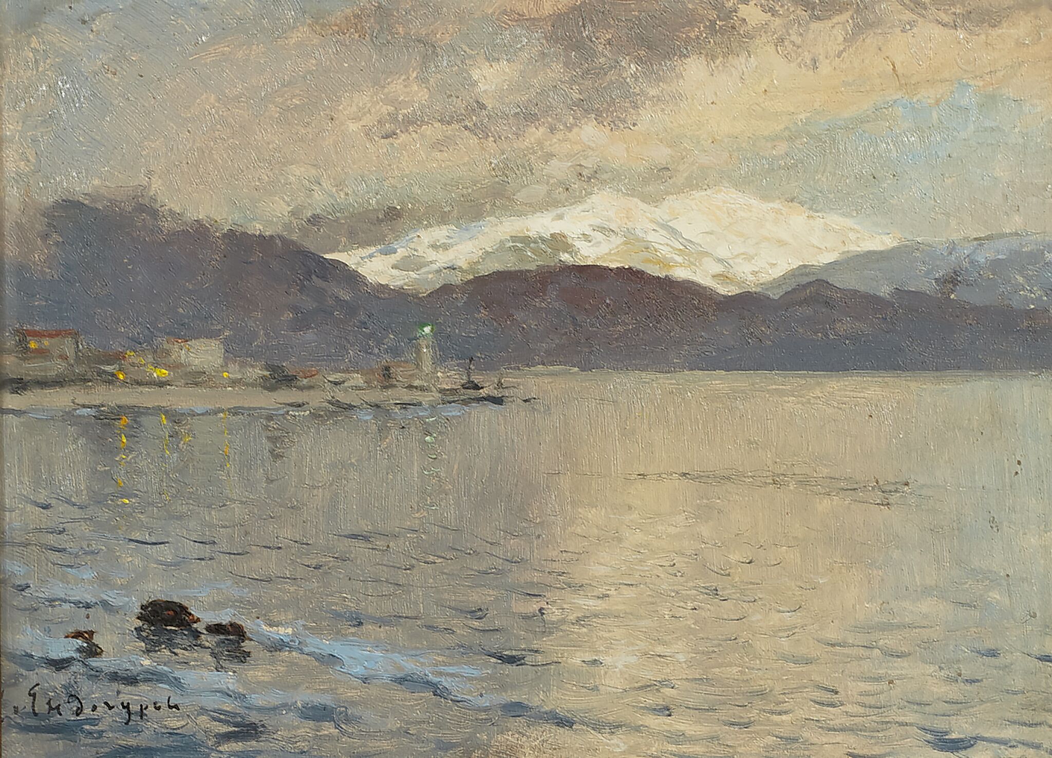 Пейзаж. Морской залив, Ivan Yendogurov, 1892–1893