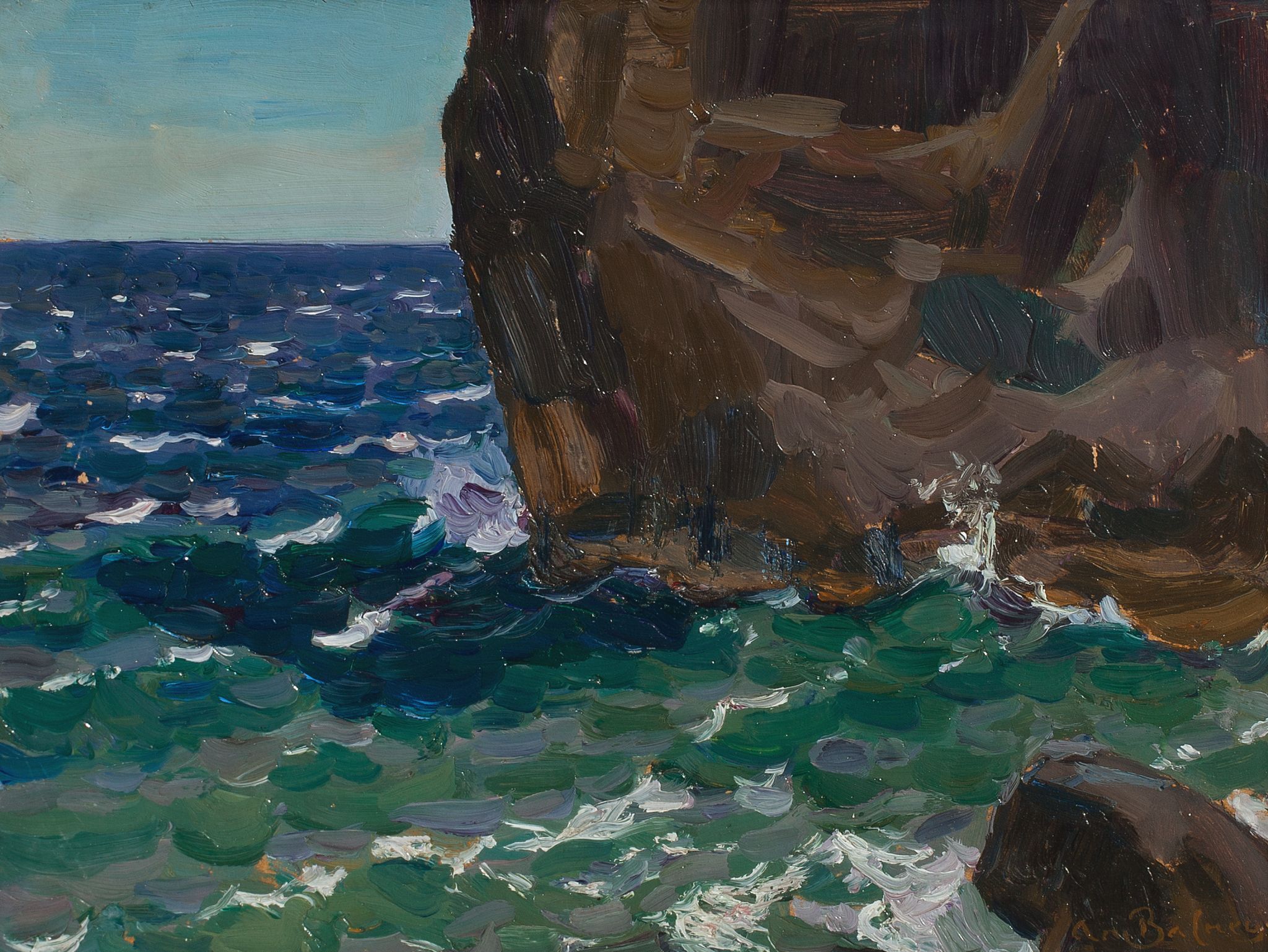 Крым. Прибой  у скалы Дивы, Apollinary Vasnetsov, 1906