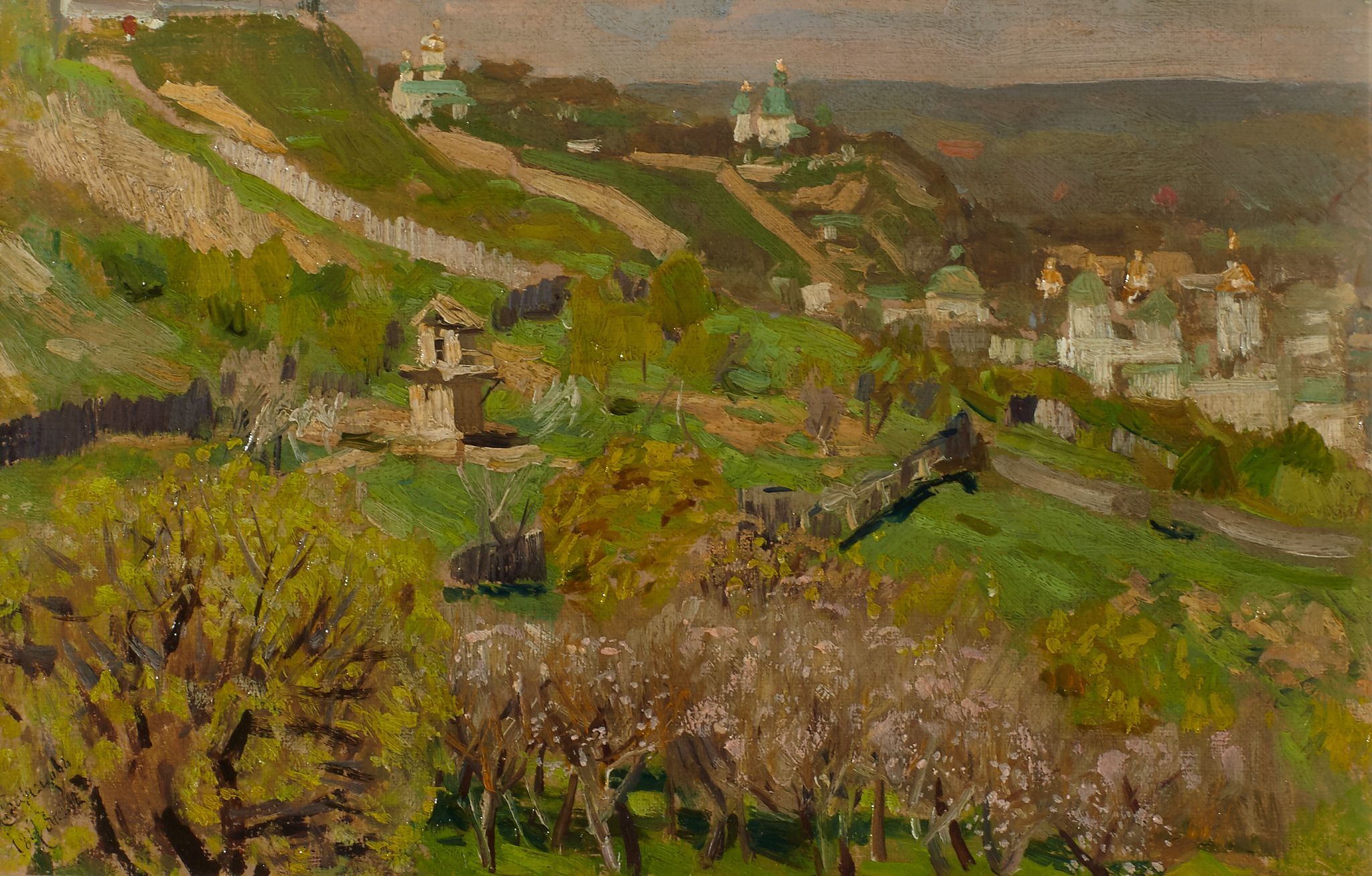 Весенний пейзаж, Apollinary Vasnetsov, 1887