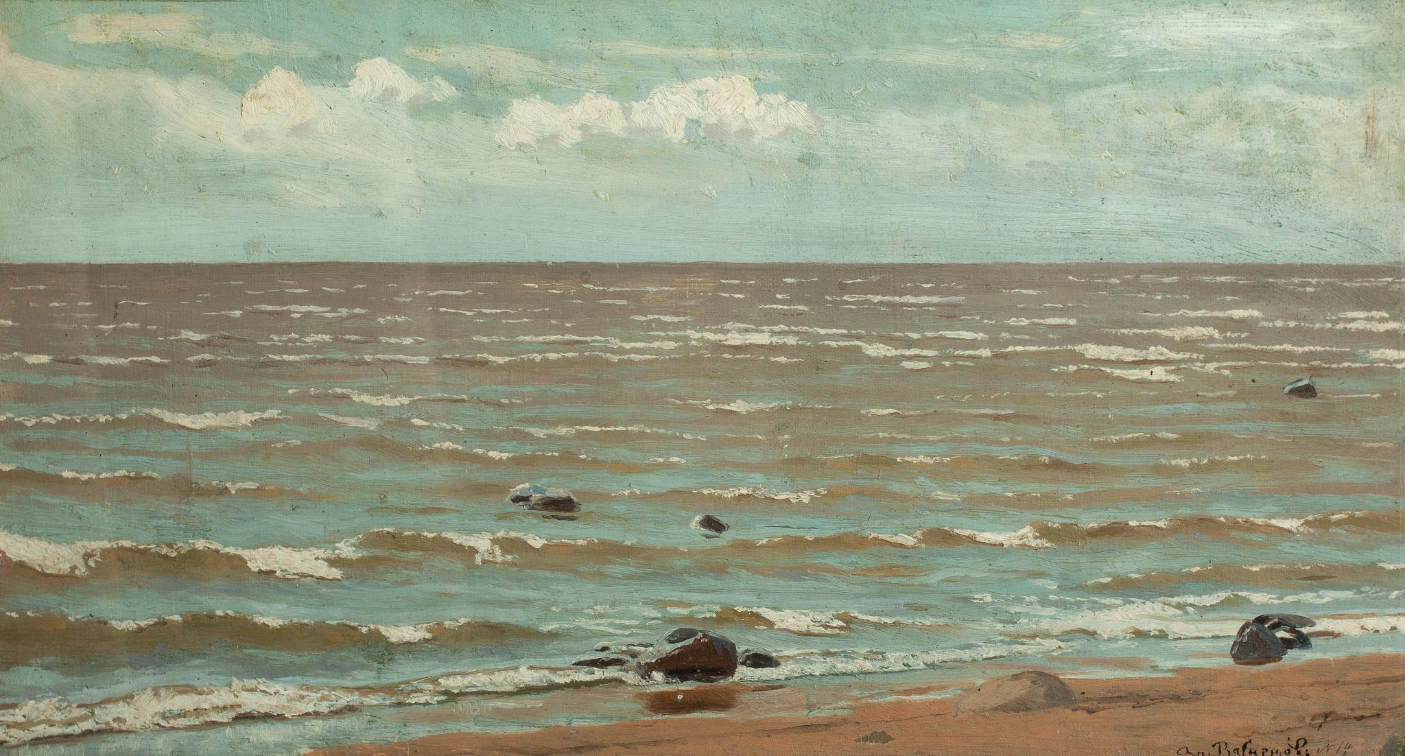 Берег залива. Териоки, Apollinary Vasnetsov, 1881