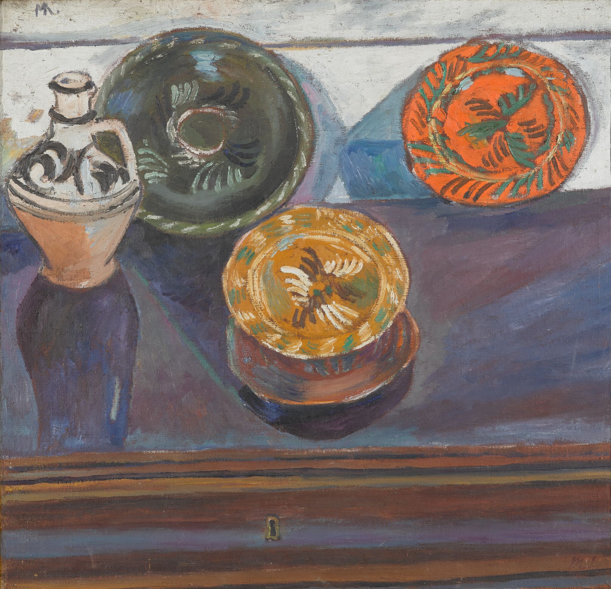 Натюрморт с глиняной посудой. Тирасполь, Mikhail Larionov, 1909