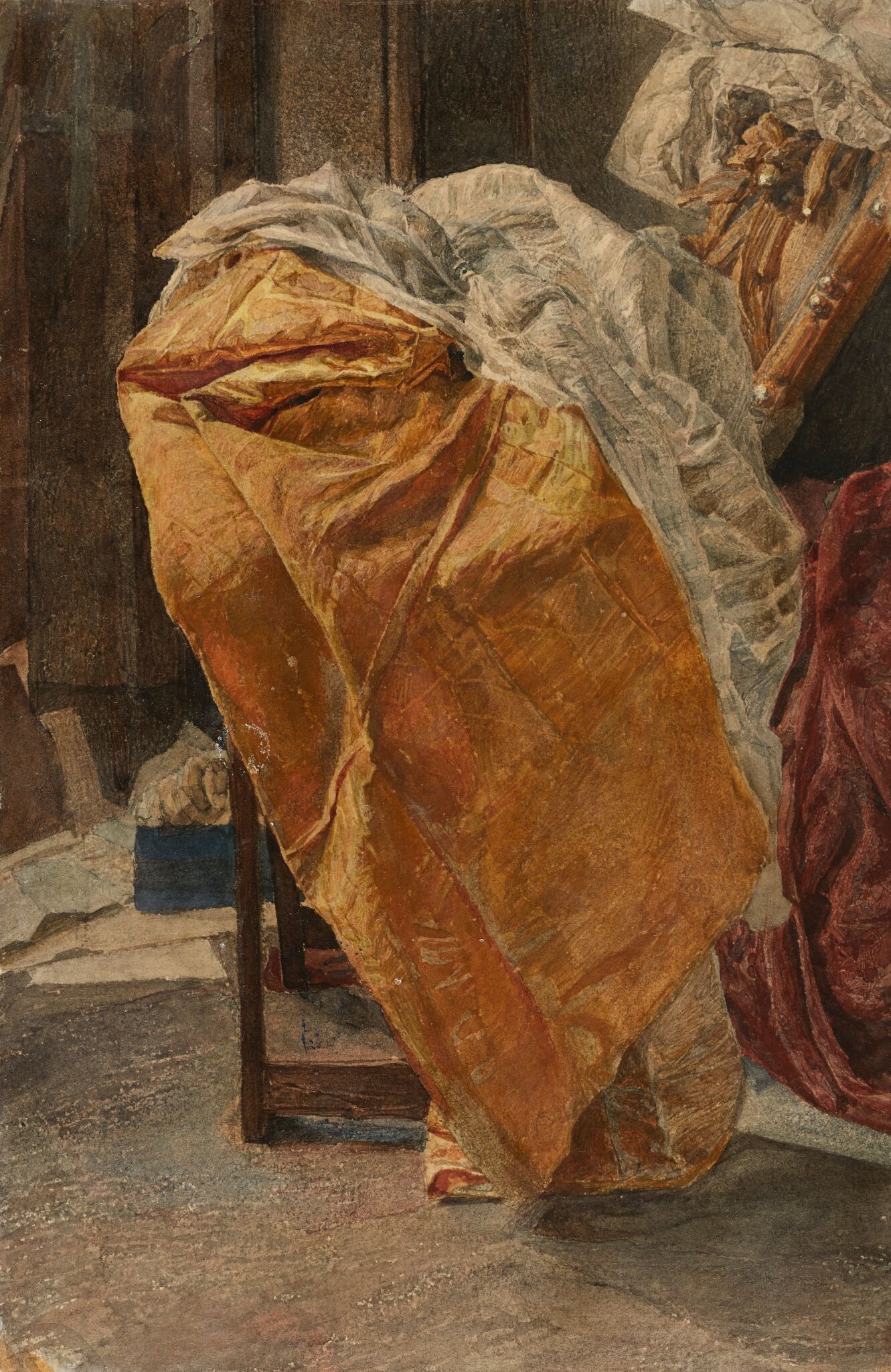 Натюрморт. Ткани, Mikhail Vrubel, 1884