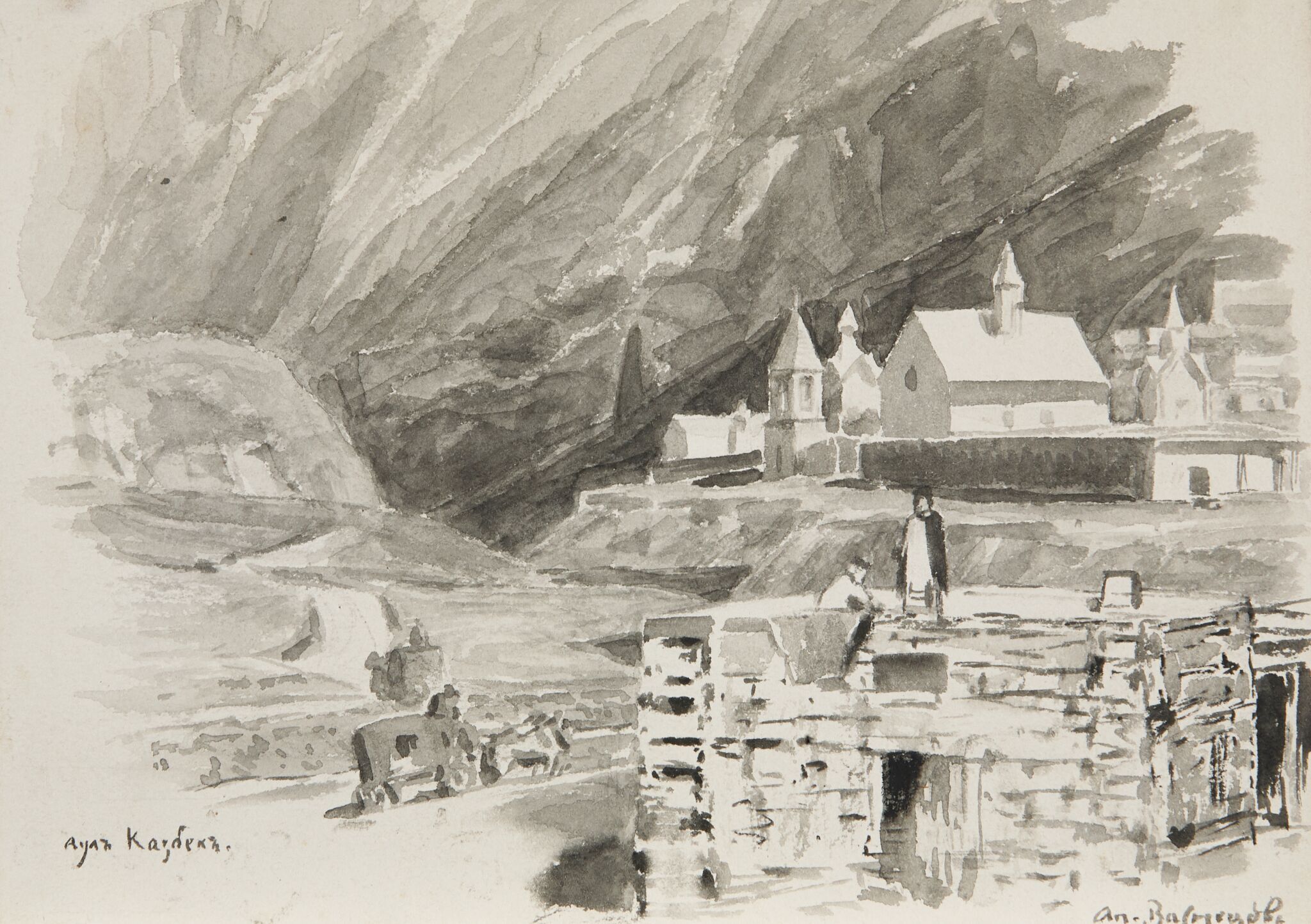 Аул Казбек, Apollinary Vasnetsov, 1895