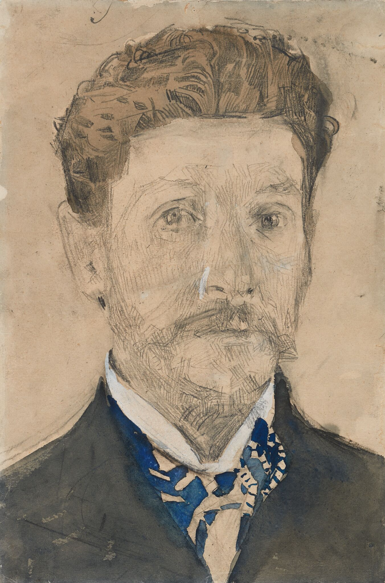Автопортрет, Mikhail Vrubel, 1904-1905