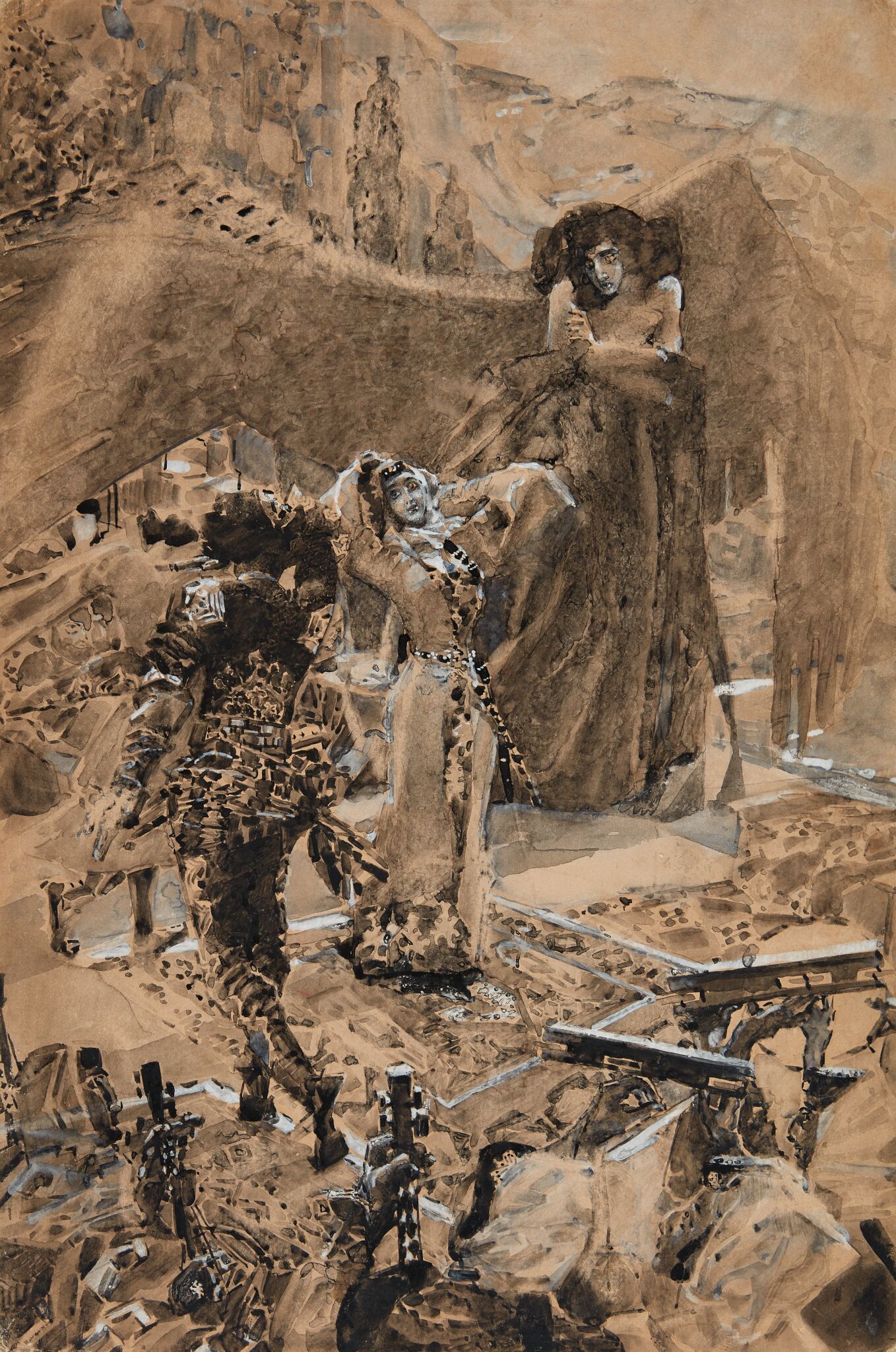 Пляска Тамары, Mikhail Vrubel, 1890-1891