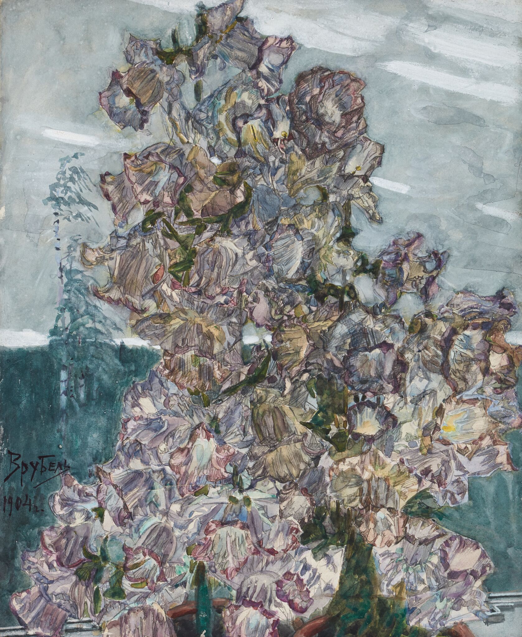 Кампанулы, Mikhail Vrubel, 1904